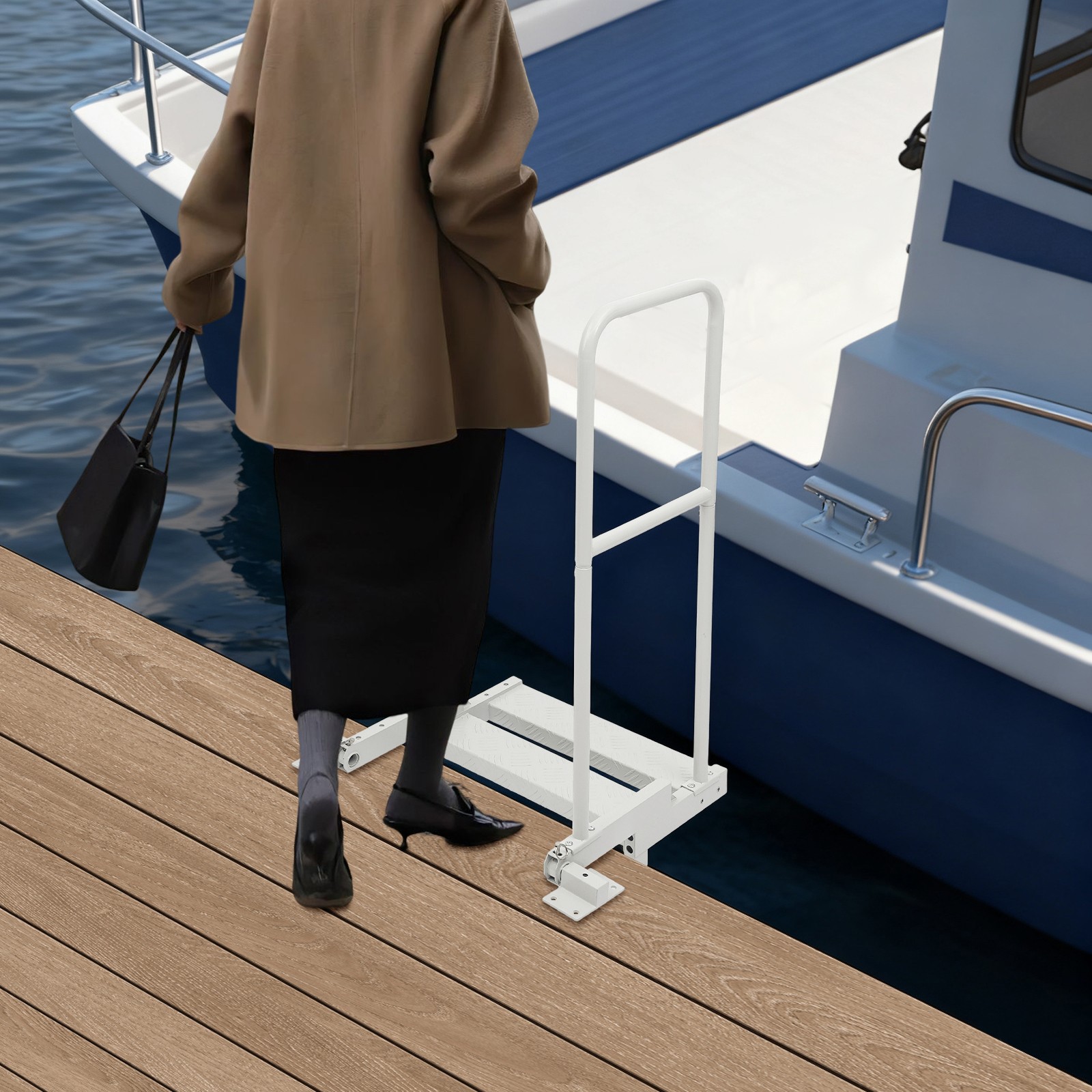 Aluminum Alloy Boat Boarding Platform Boat Boarding Tool 150kg/330.69lbs Load