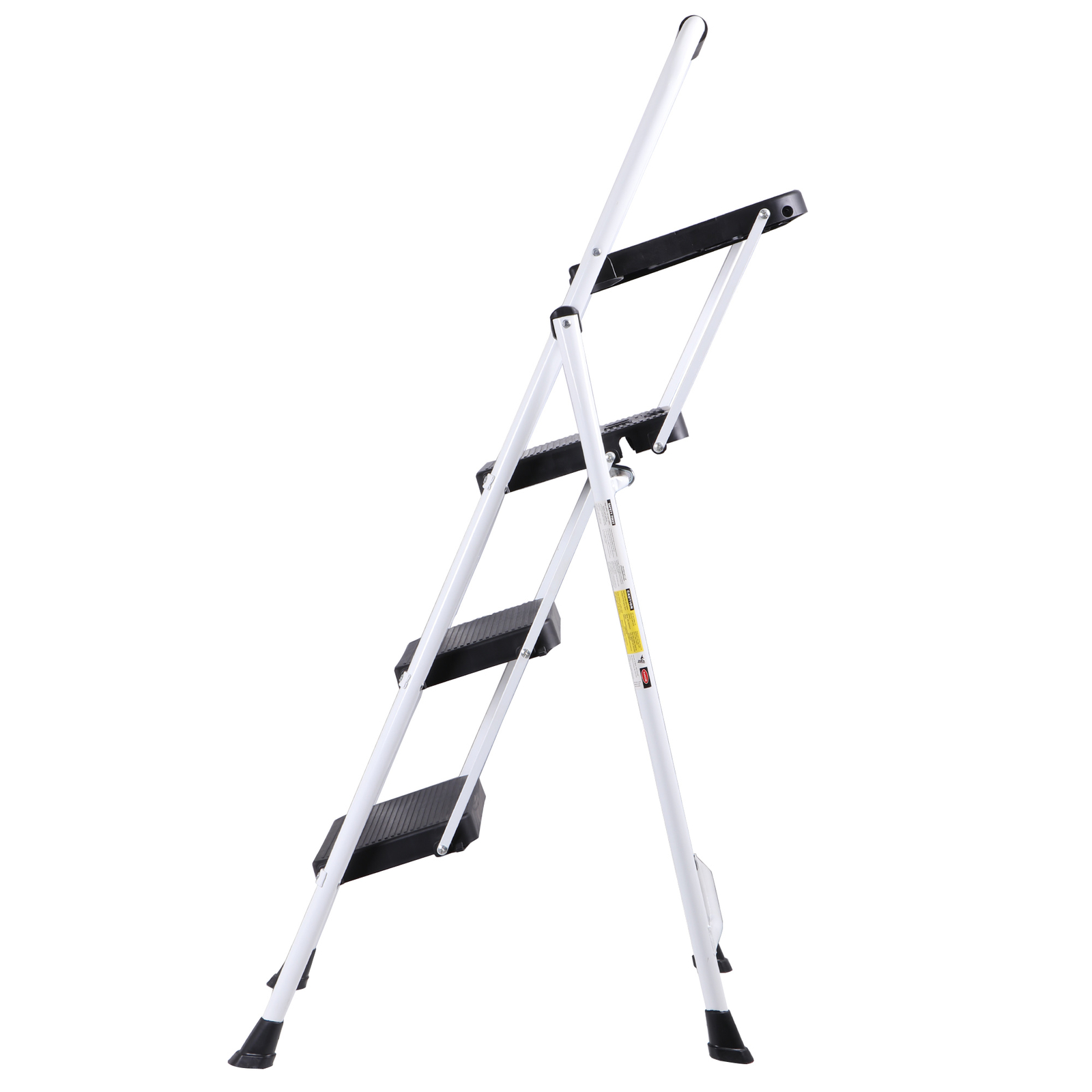3 Folding Step Ladder w/ Wide Non-Slip Pedal & Comfort Handgrip for Household