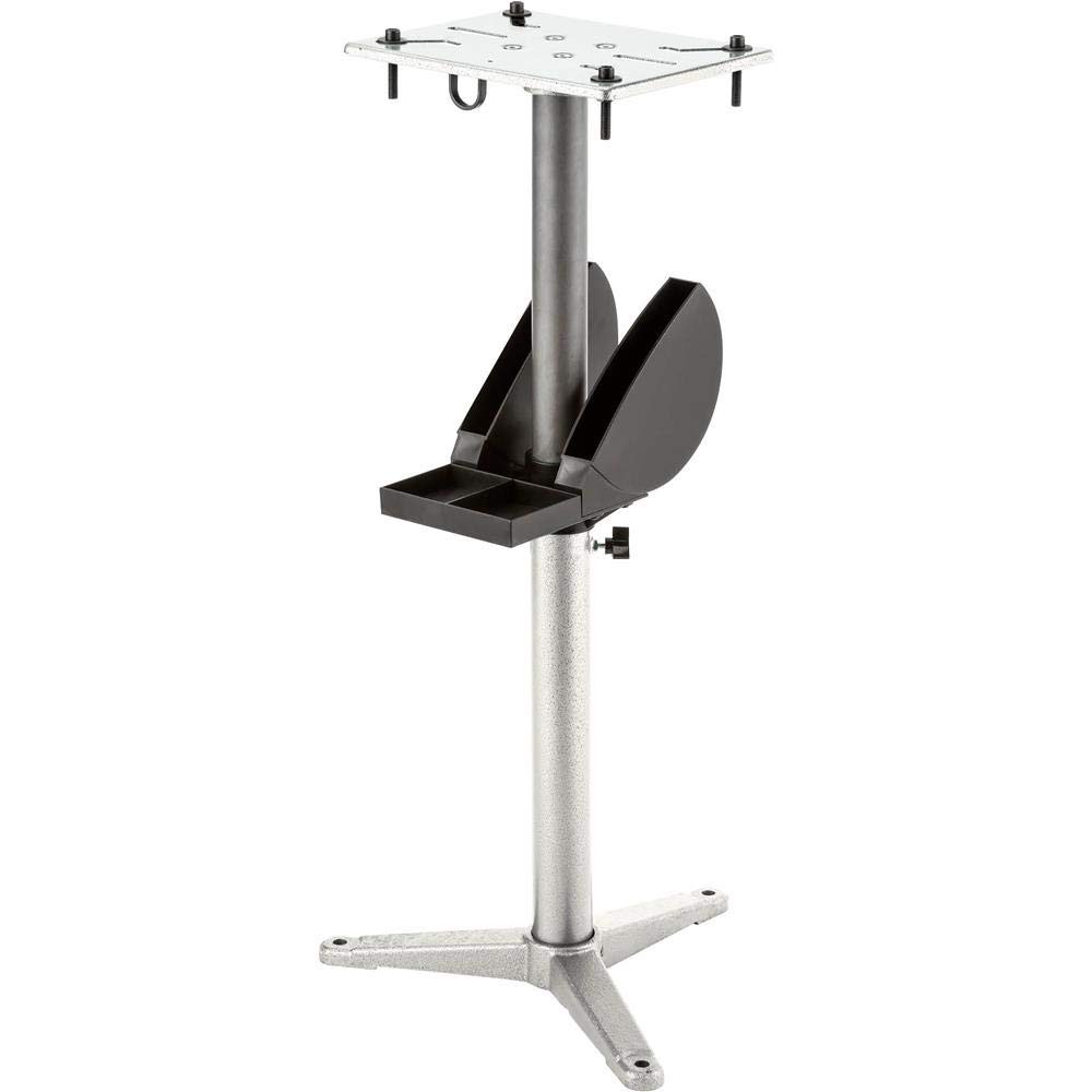 Woodstock D4296 Adjustable Stand For 6-8″ Bench Grinders Silver