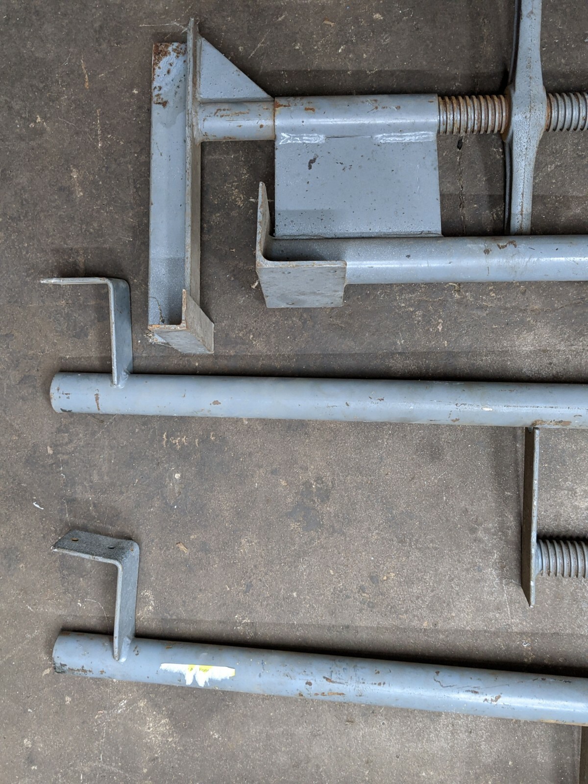 3x Scaffolding Jacks – vintage ladder roofing level hanging