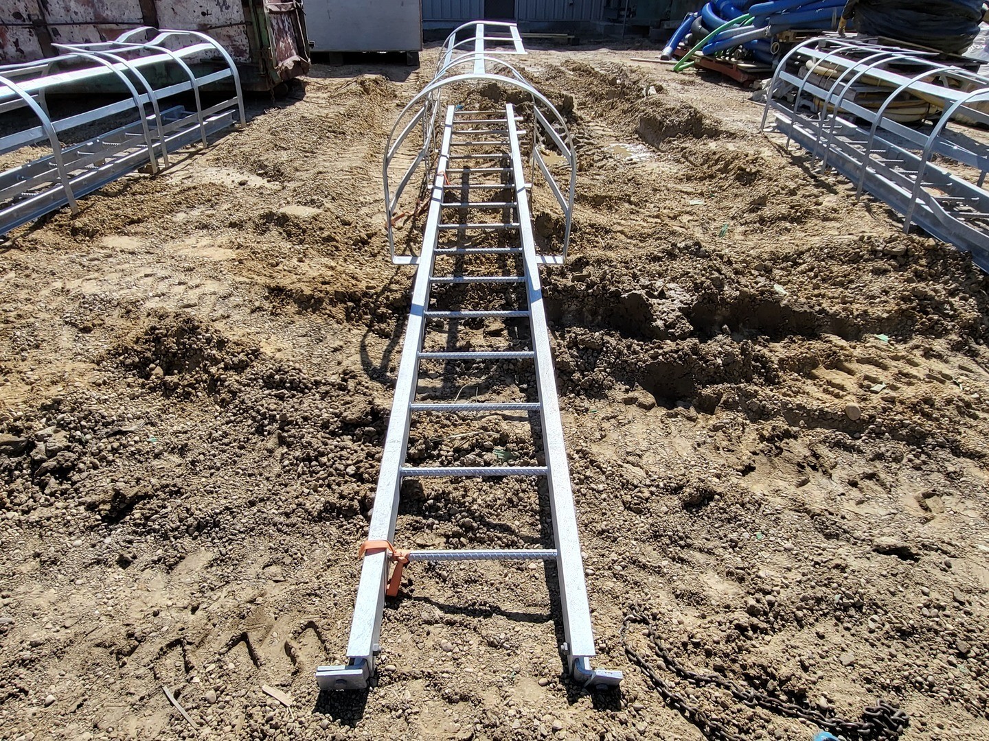 16ft. Steel Caged Ladder