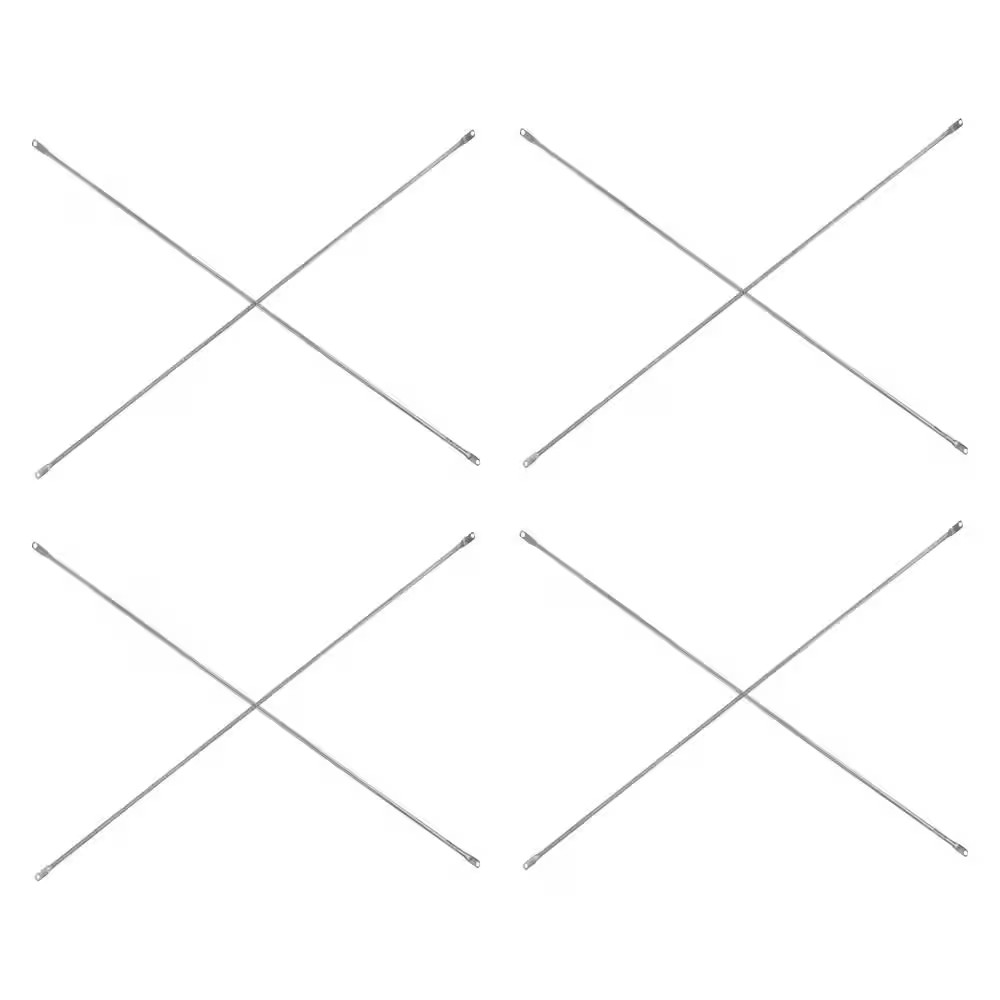 7 Ft. X 4 Ft. Galvanized Steel Squaring Cross Brace for Scaffolding Frames, 4-Pa