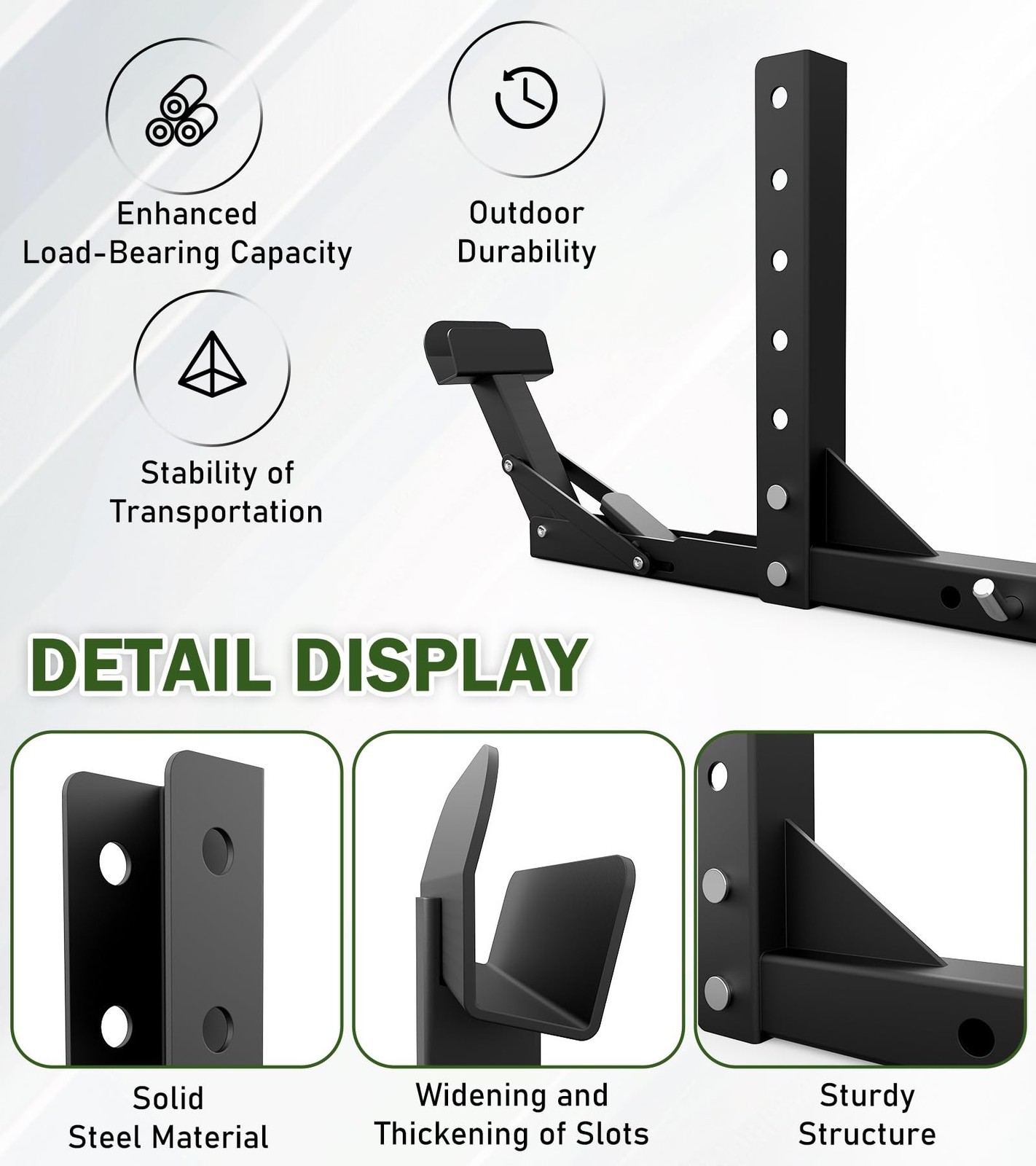 ELITEWILL New Trash Can Hauler Hitch Trash Can Transporter,Wheeled Garbage Ca…