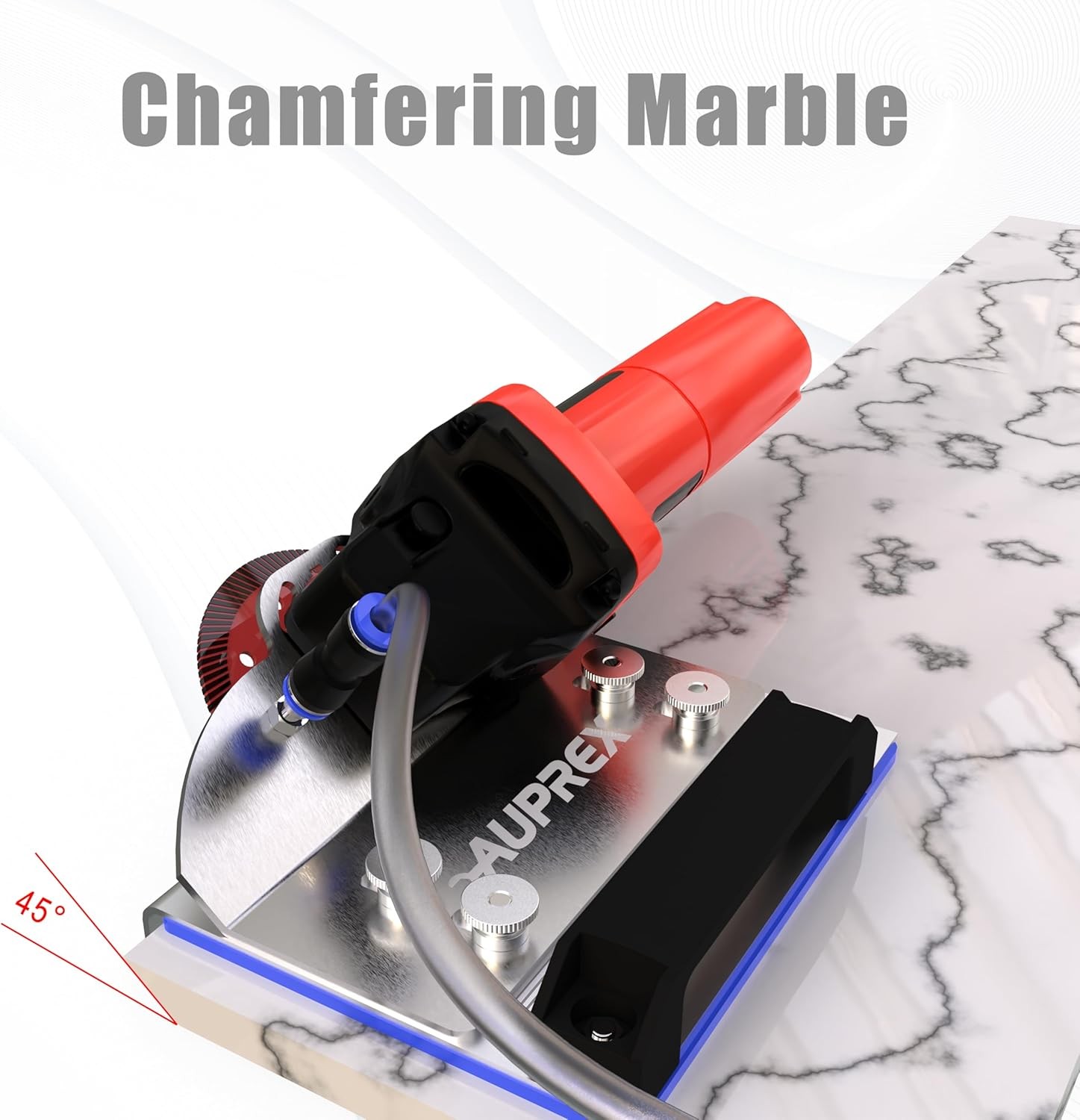 45 Degree Tile Chamfering Tool, Angle Grinder Stand for 45° Silver