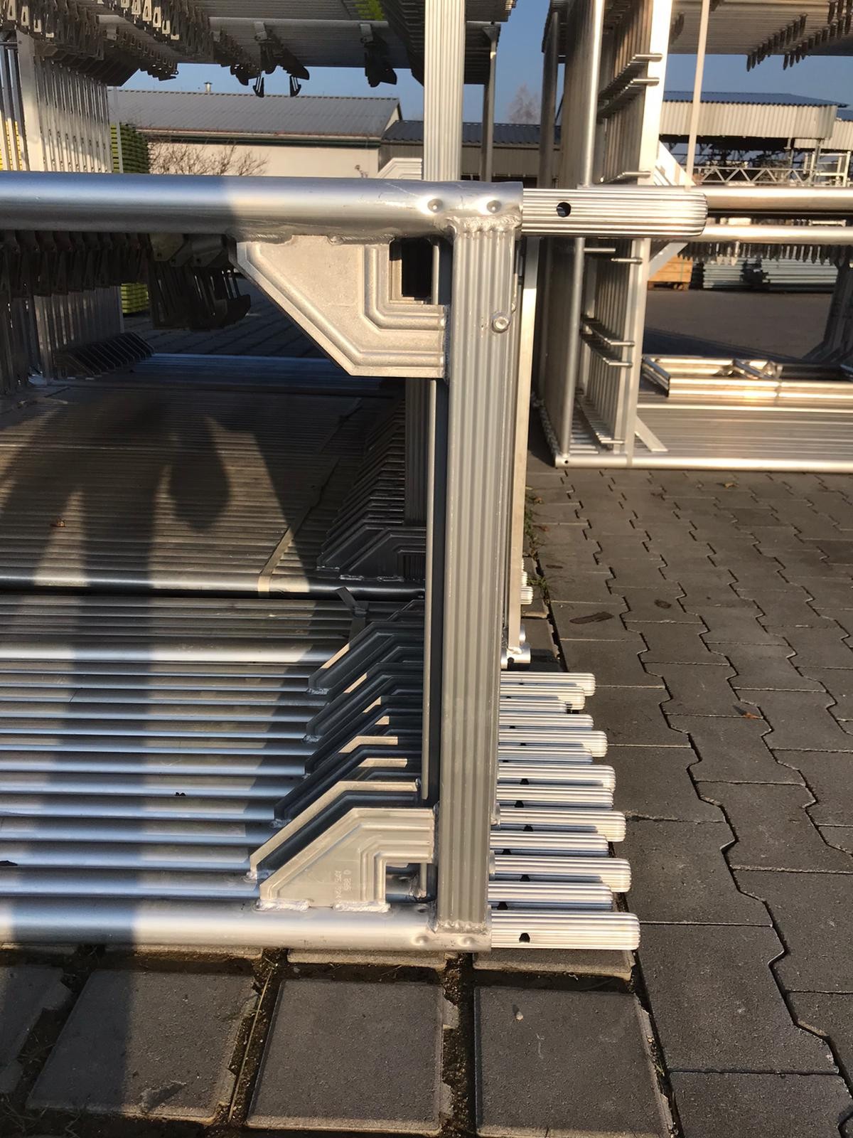 Aluminum scaffolding 10×12.5m Alu-scaff 73 scaffolding gable wall