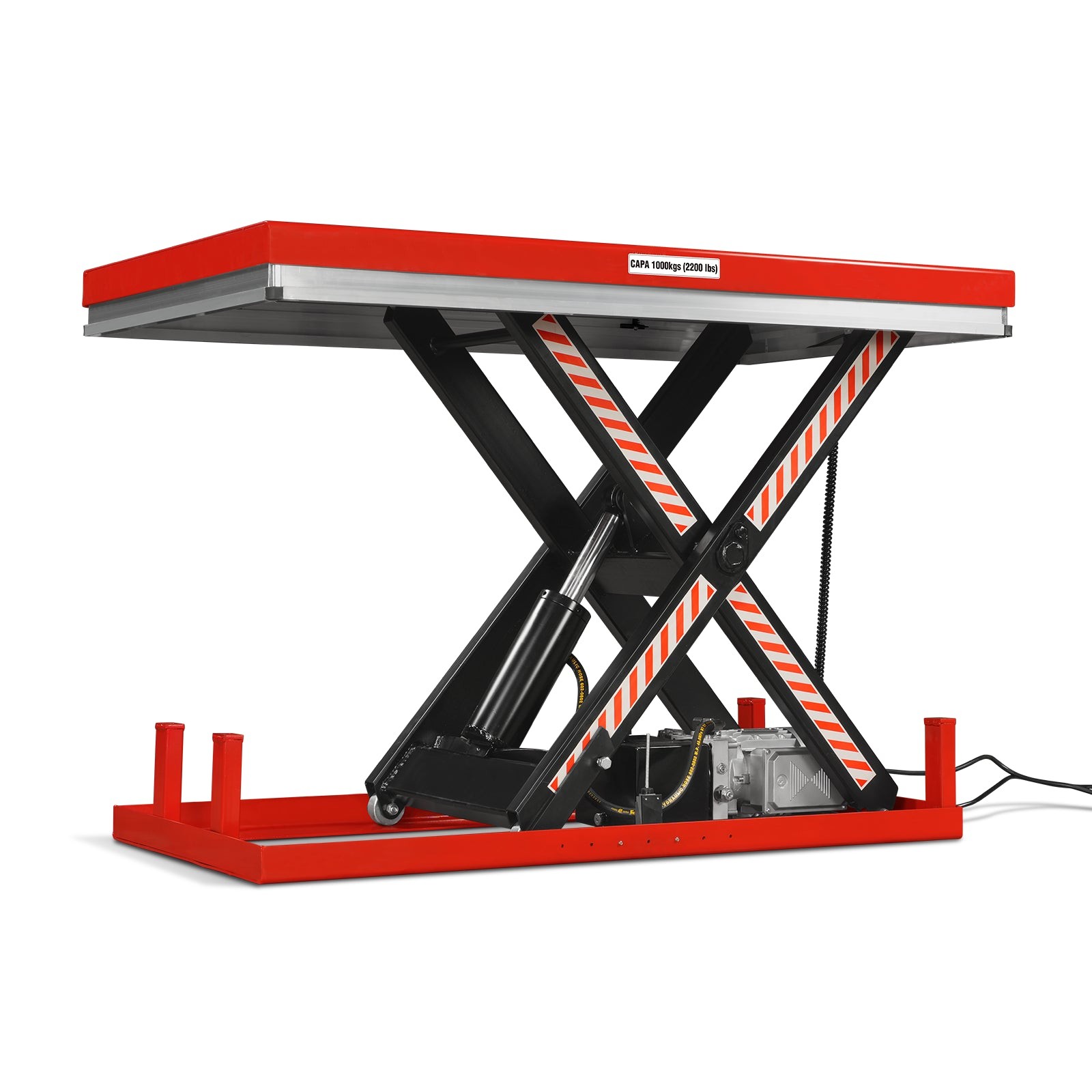 MechMaxx 2200lb Capacity Electric Hydraulic Lift Table 51.2×32.3 Platform,ELT22