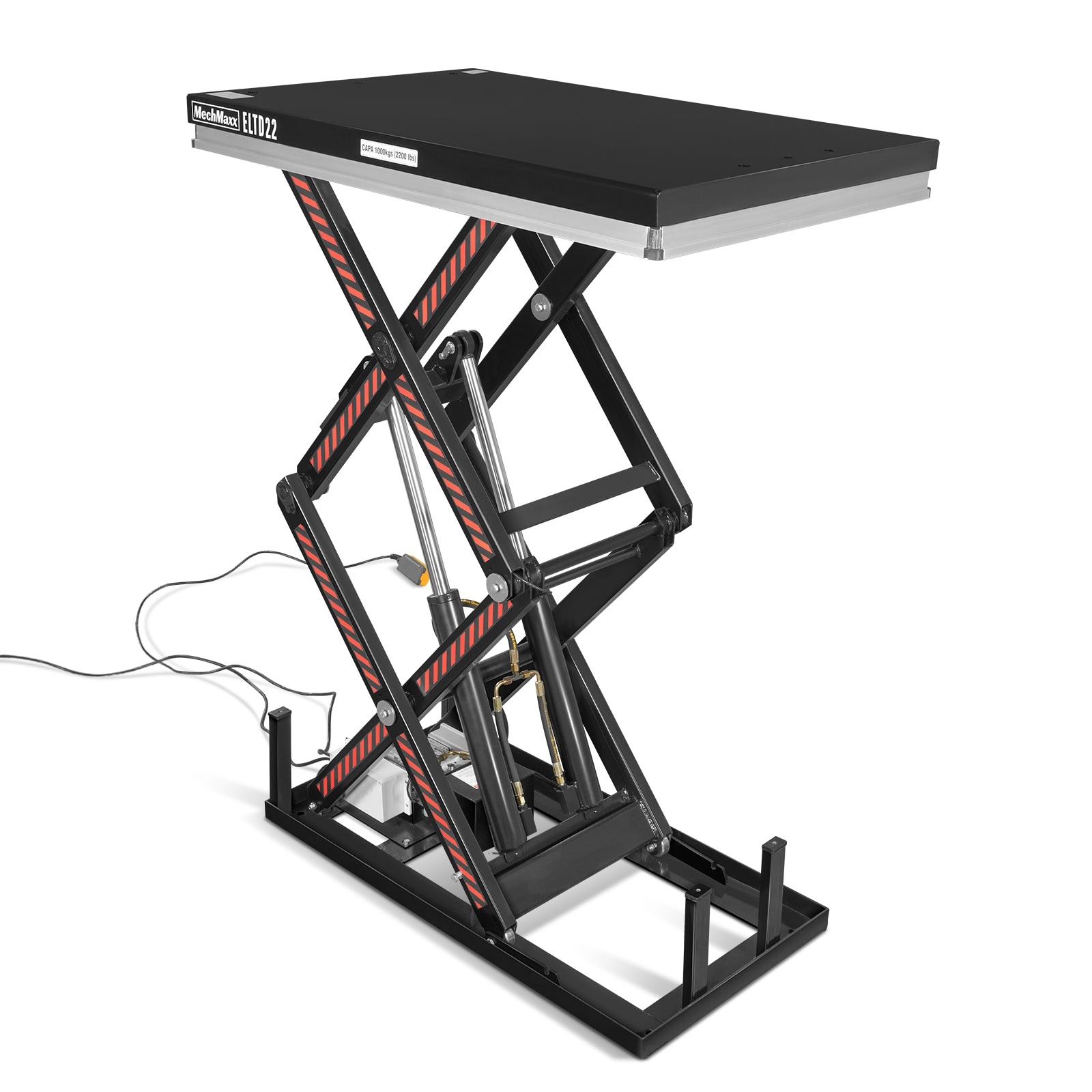 2200 lbs Capacity Electric Hydraulic Lift Table 51.2”x32.3” Platform, ELTD22
