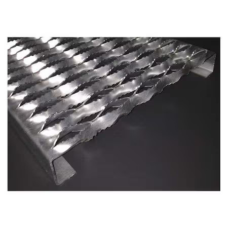 Zoro Select 3252012-10 Anti-Slip Channel, Diamond, Steel, 2 In. H, 3252012-10
