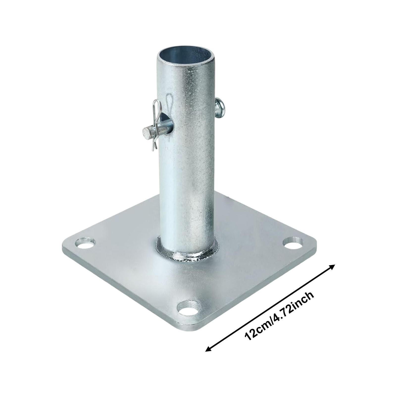 Scaffold Base Plate Easy Installation 4.7″ x 4.7″ Sturdy Reinforced Scaffolding