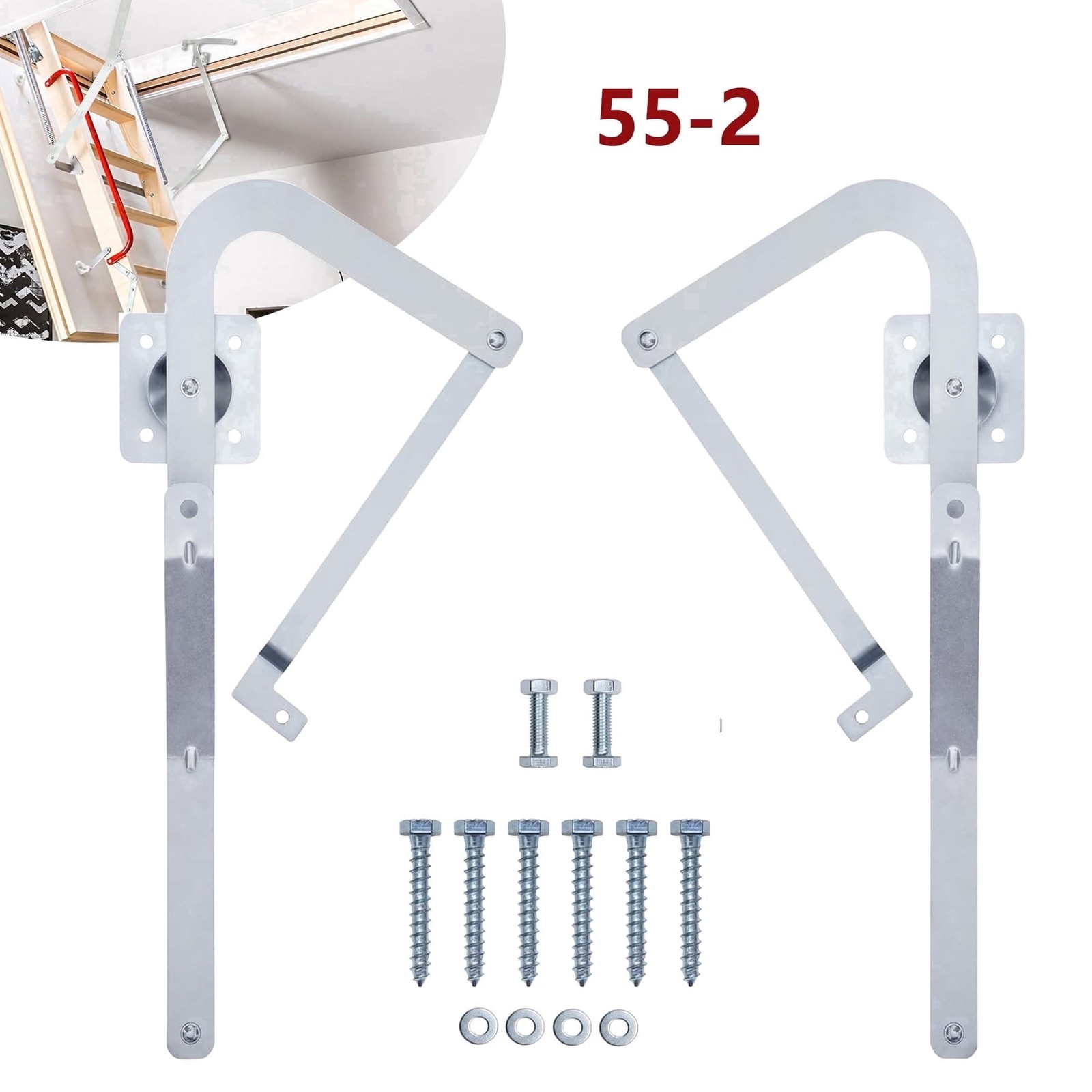55-2 Attic Ladder Spreader Hinge Arms for 2010-Up 55-2 MFG Werner Mk 5 Wu2210
