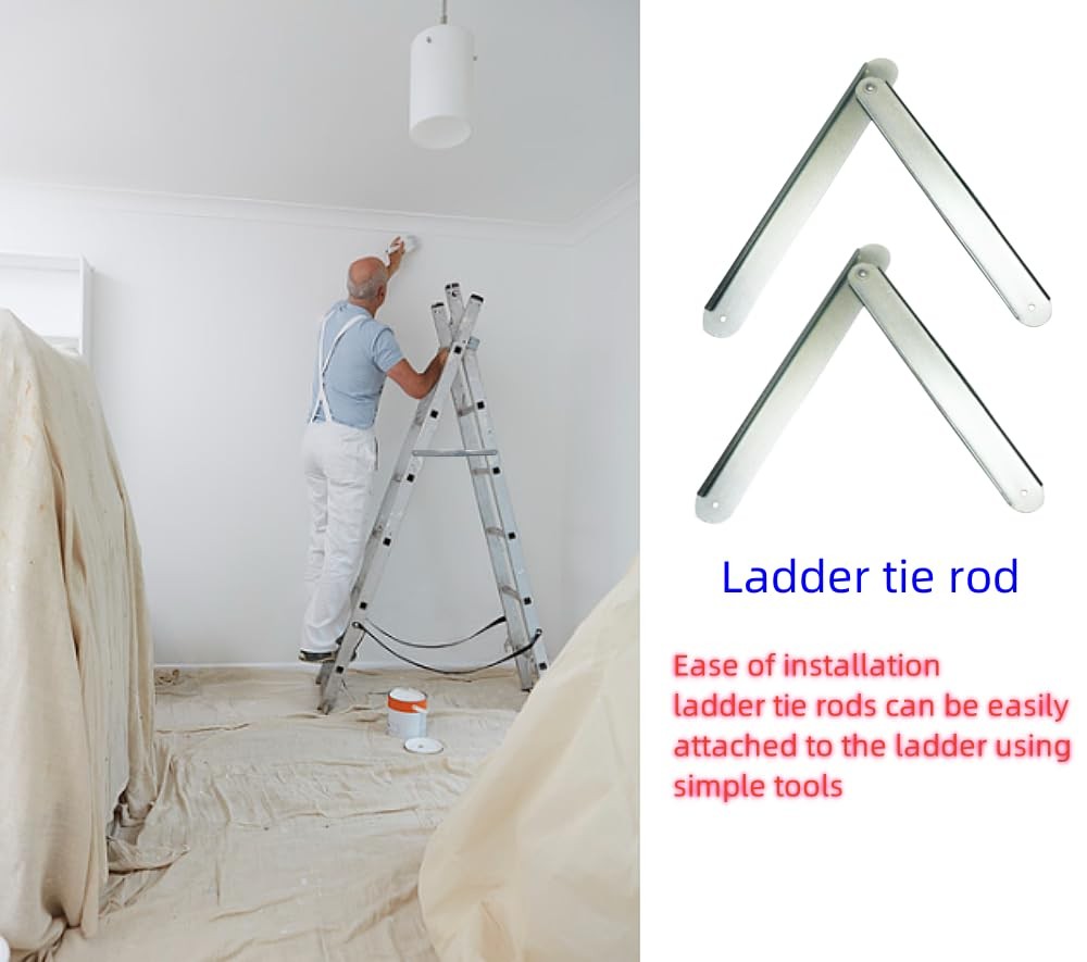 Folding Step Ladder Hinge Replacement Kit Aluminum Herringbone Silver
