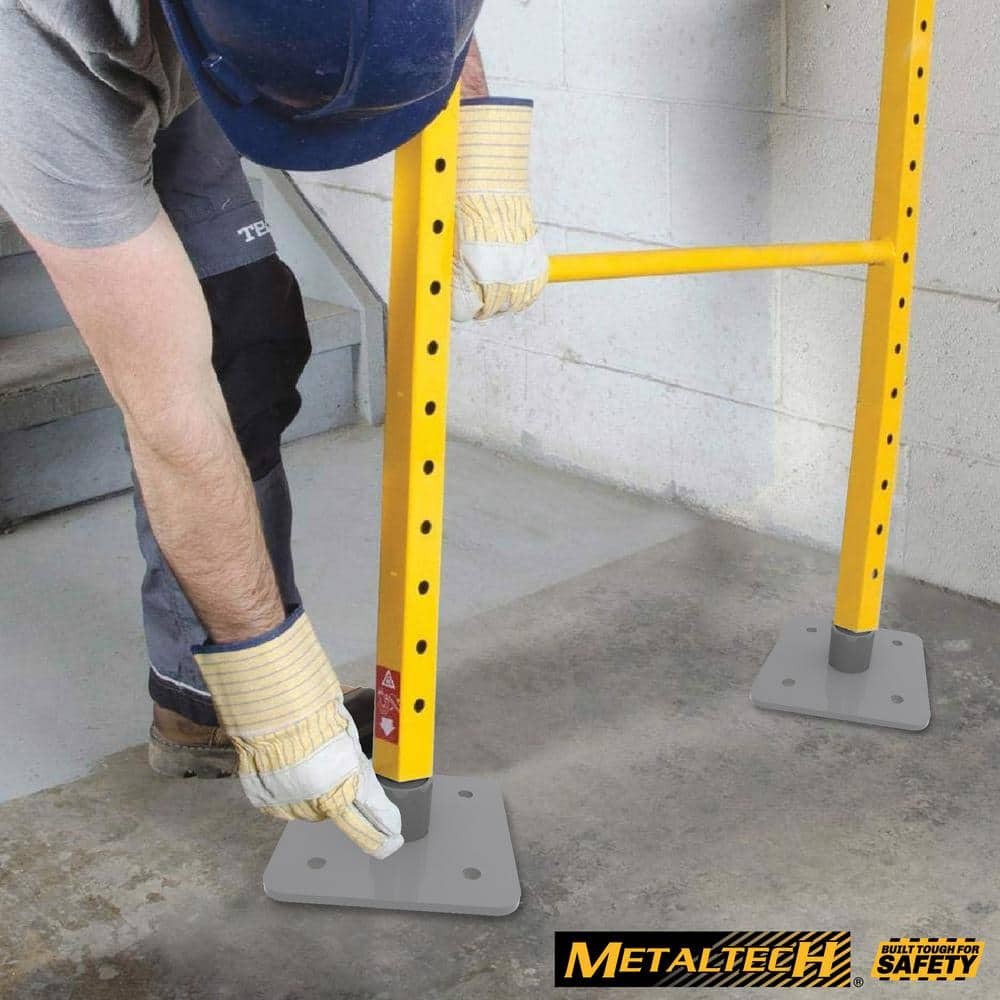 MetalTech 4.75″x4.75″x4.75″ Steel Base Plate Leveling Baker Style Scaffolding