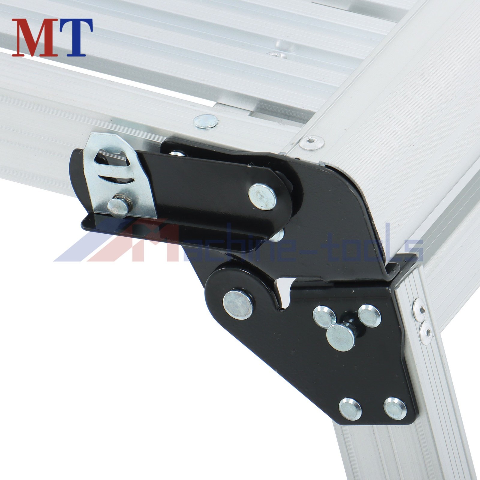 Aluminum Step Stool Non-slip Folding Work Platform 330lb Capacity Drywall Ladder