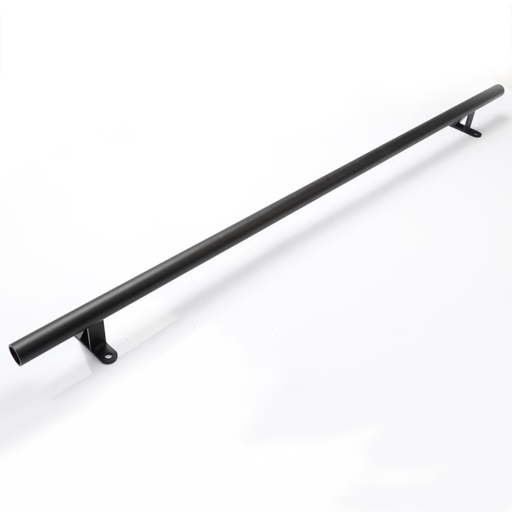 39” Round Track Rail for Rolling Ladder Hardware Kit – Black, Narrow Gauge, Eas