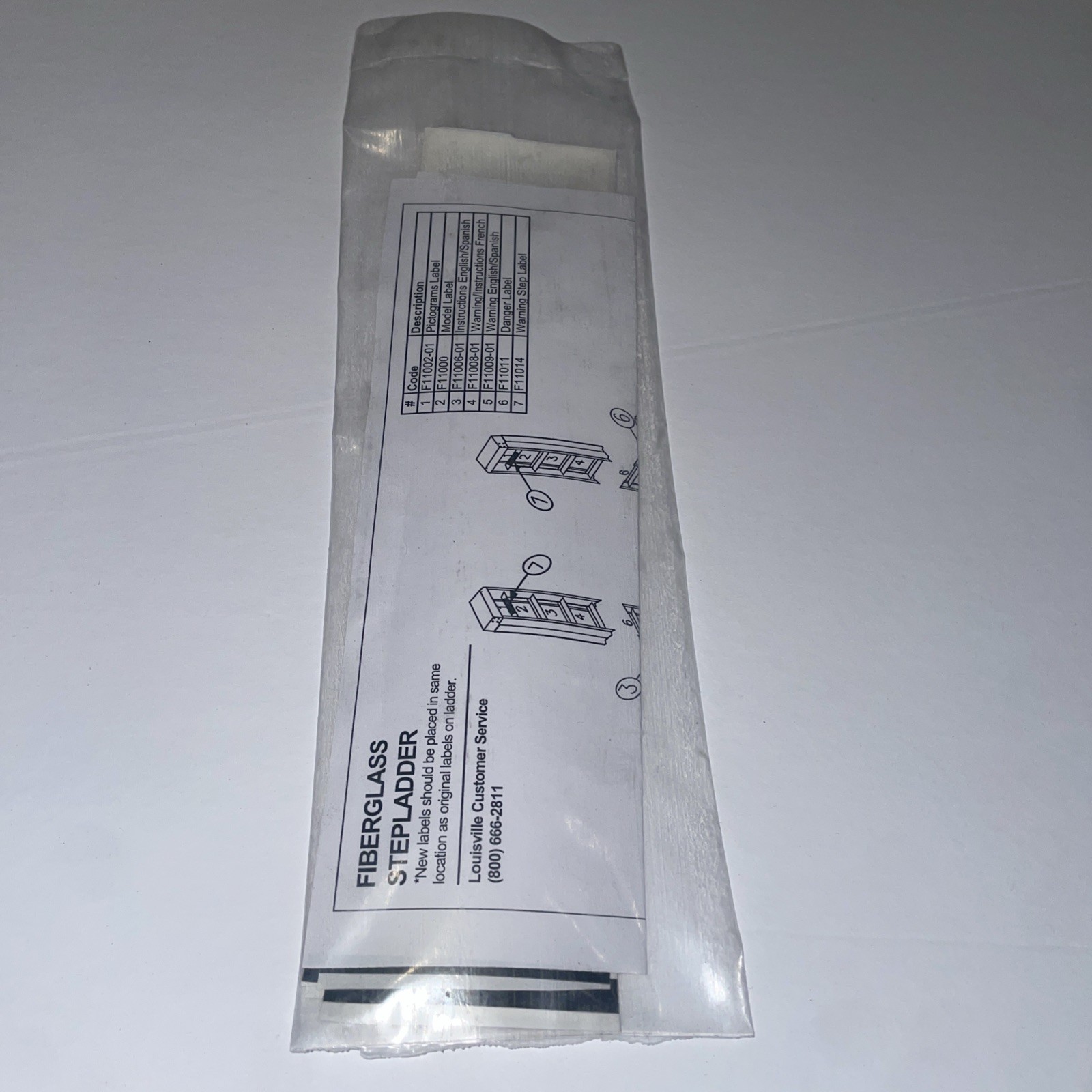 Louisville Pk-Fs2000 Ladder Label Kit, Safety Stickers