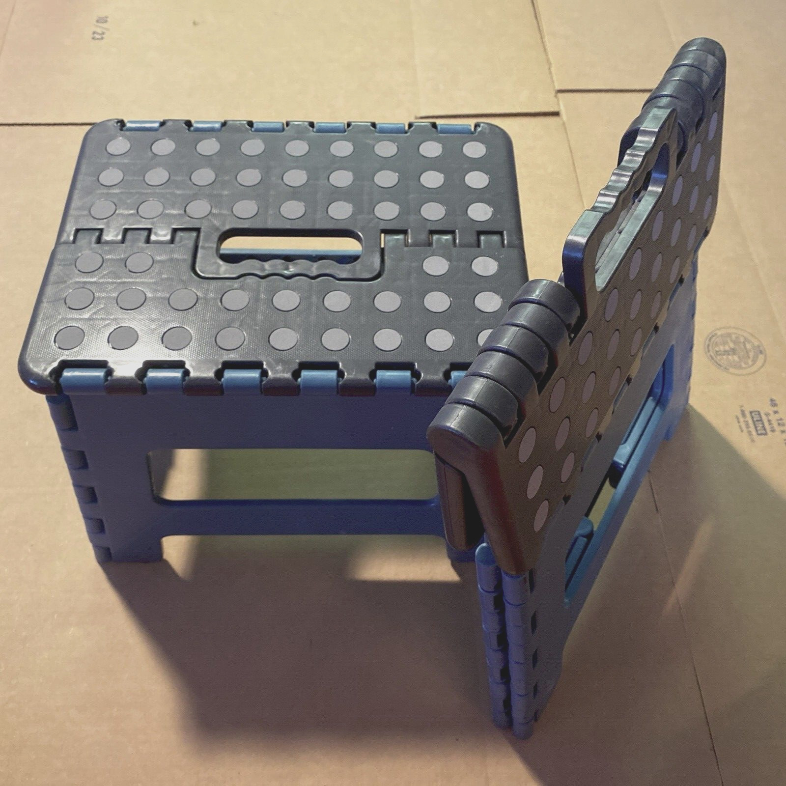 2 NEW Pack Multi-Purpose Anti-Slip Rubber FOLDING STEP STOOLS ANVIL 8.5 IN.
