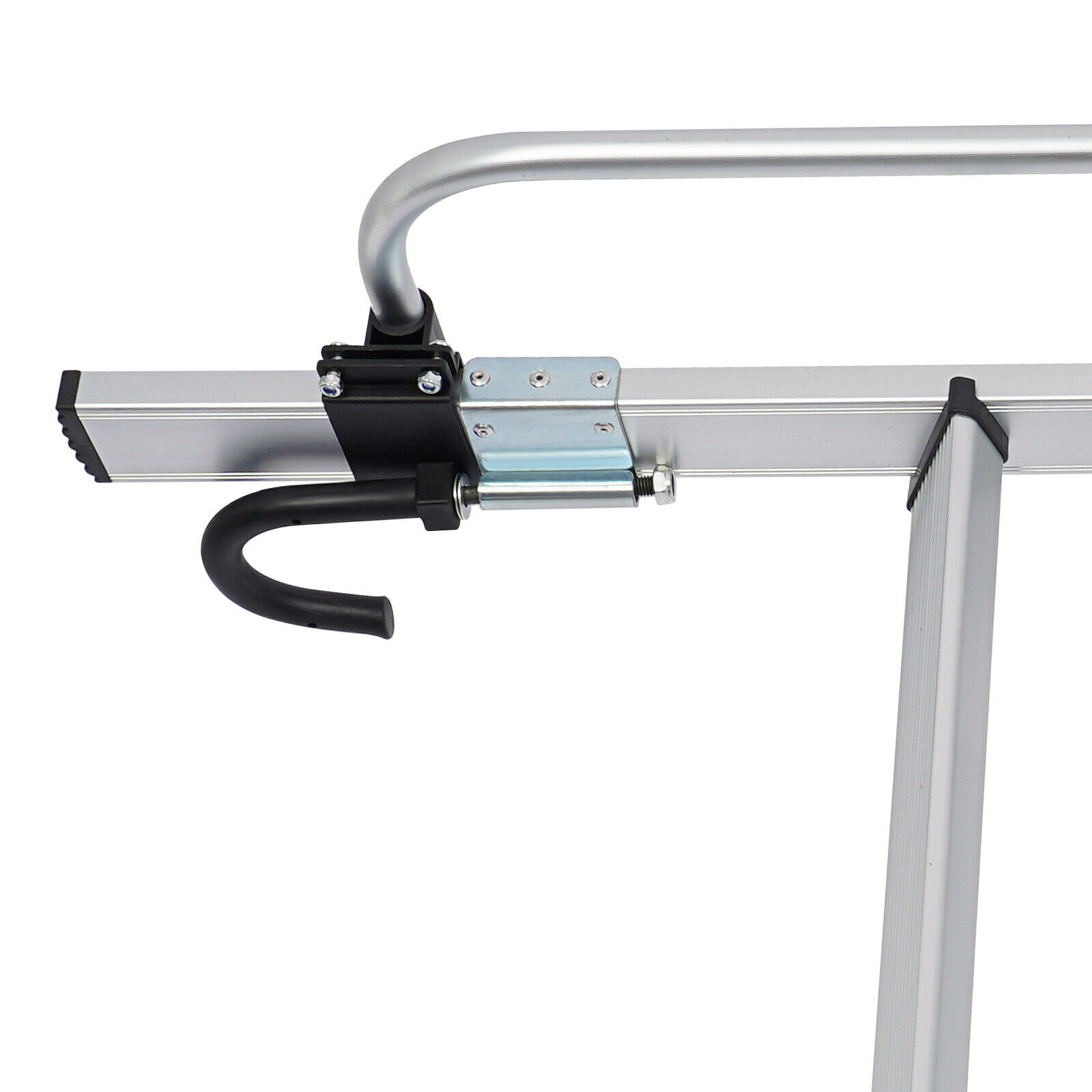 4-Step Floor Standing Bed Ladder Ladder w/ Adjustable Handrail 150kg/330.69lbs