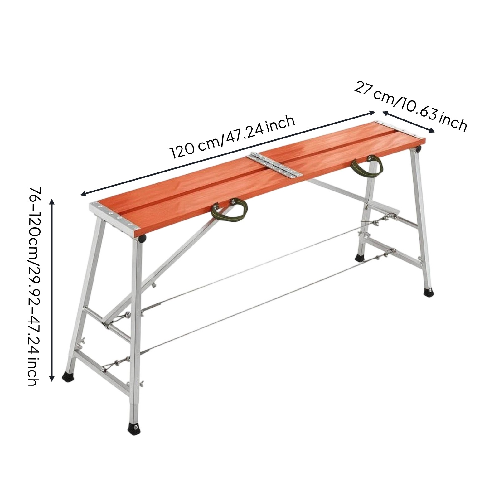 Portable Work Stage Aluminum-Alloy Scaffold with Carry Handles Foldable