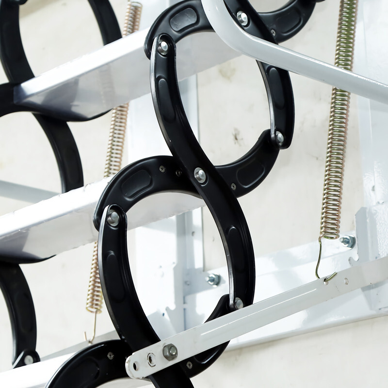 Black Loft Ladder Aluminum-Magnesium Alloy Attic 14 Steps Pull Down Attic Stairs