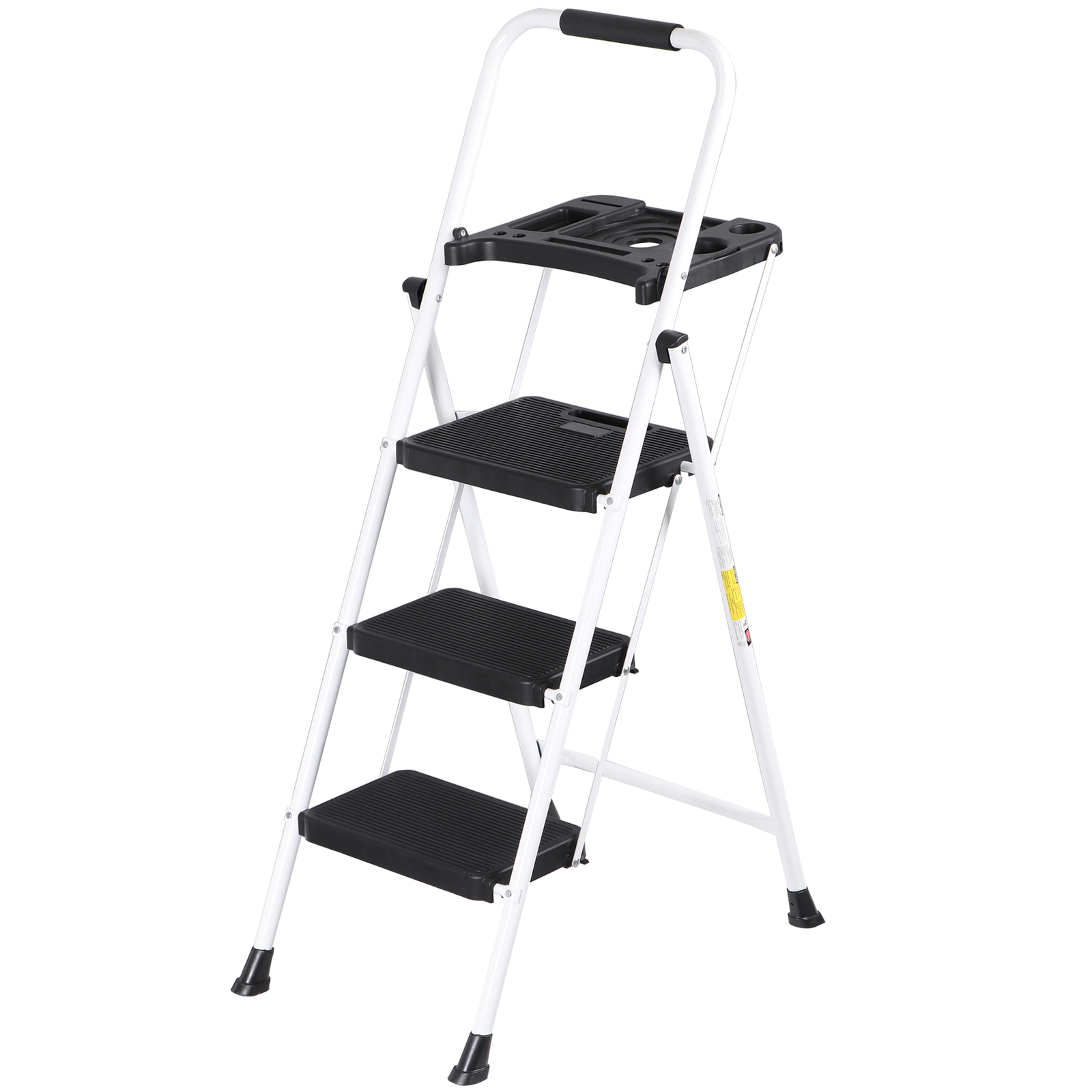 Folding Step Ladders for Home Kitchen/Closet Ladder 3 Step for Adults Non-Slip