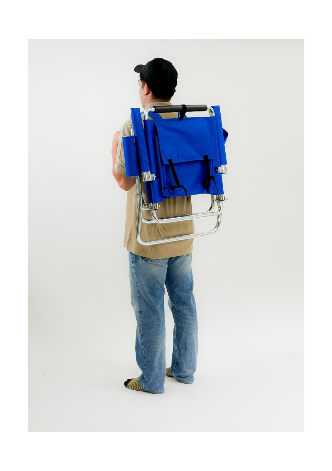 Backpack Fishing Chair – Portable Folding Ultra Light Chair with Padded Carry…
