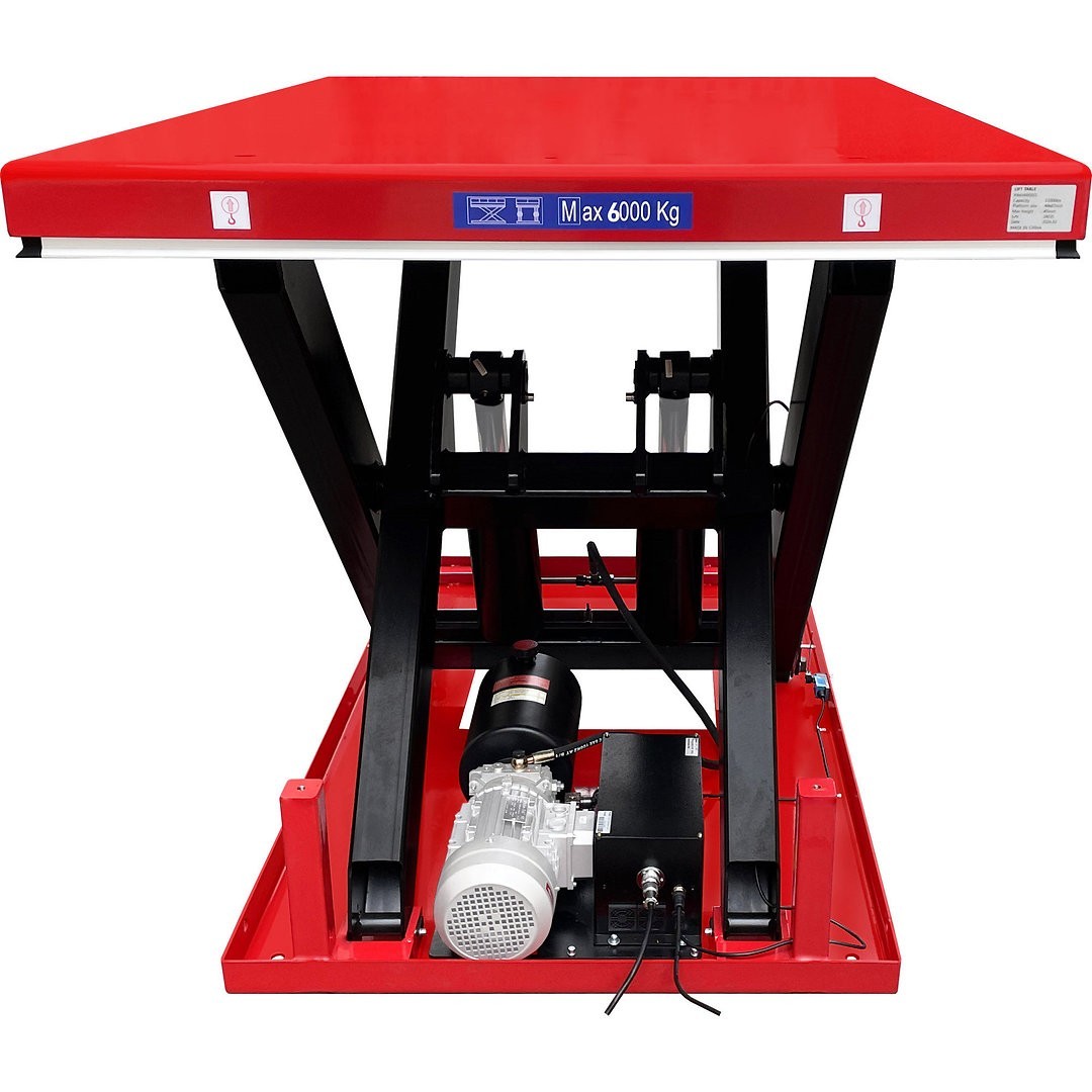 Electric Hydraulic Scissor Lift Table With Foot Pedal, 13,200 lb., 67″ x 47-1/4
