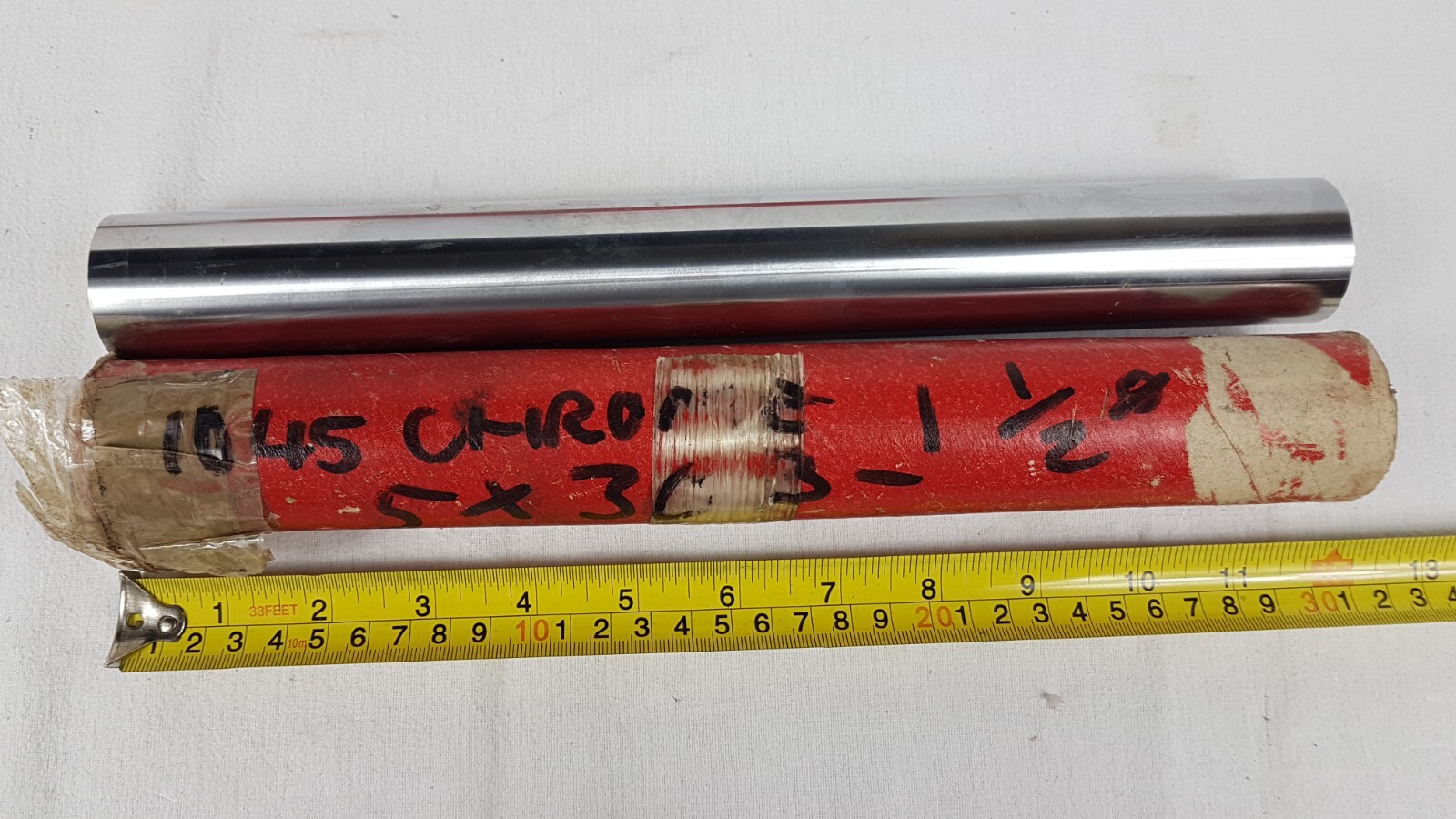 Chrome Rod 1-1/2-inch (3.8 cm) diameter x 30 cm – Unused