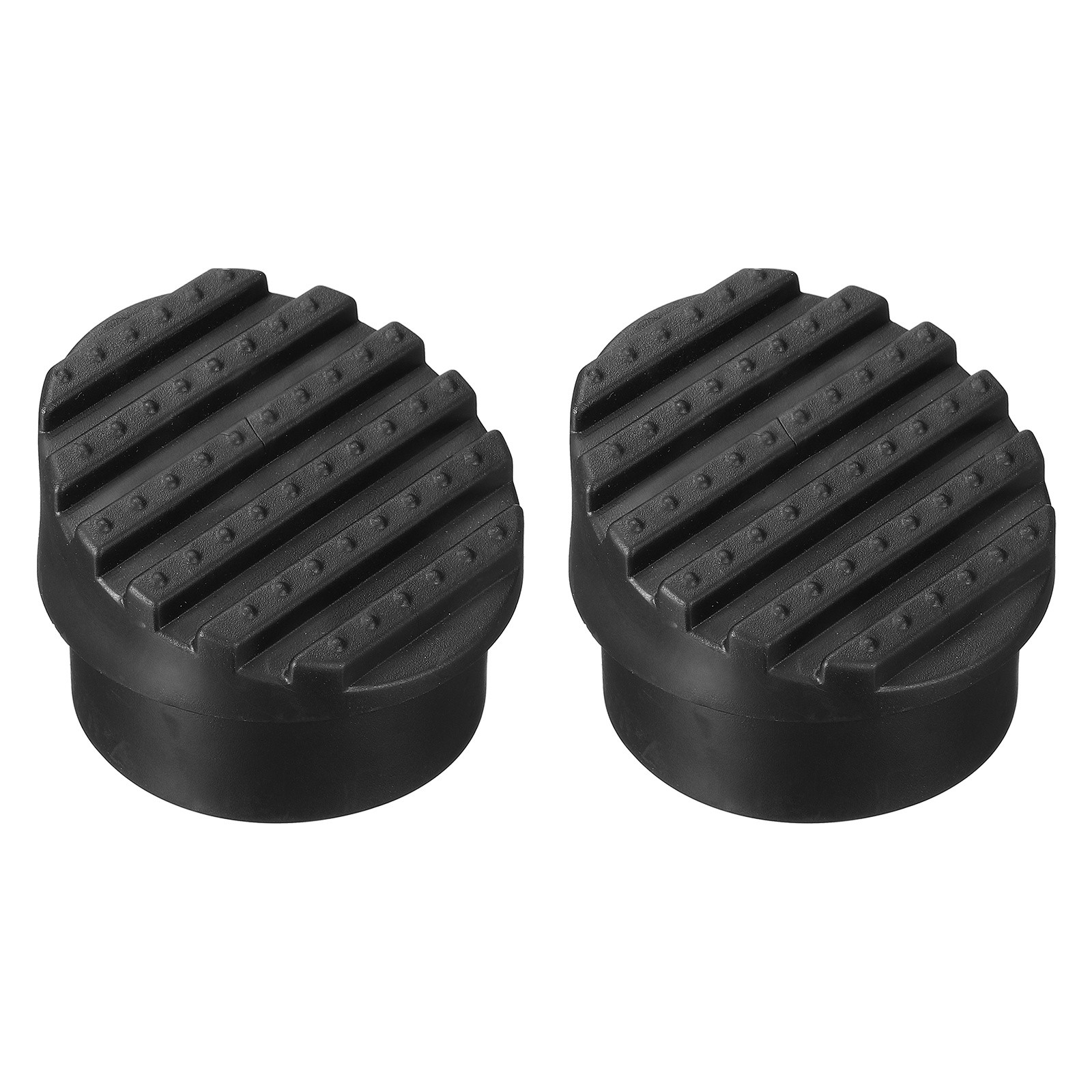 Ladder Non Slip Feet Mat (47.5mm ID)(2Pcs), Rubber Round Step Ladder Foot, Black