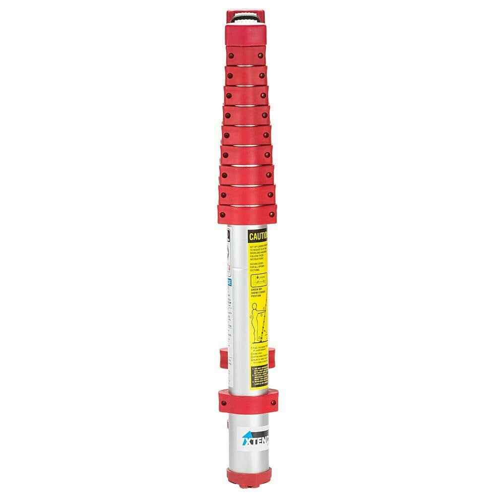 Aluminum Telescoping Extension Ladder (14.5 Reach Height) 250 lbs. Load Capacity
