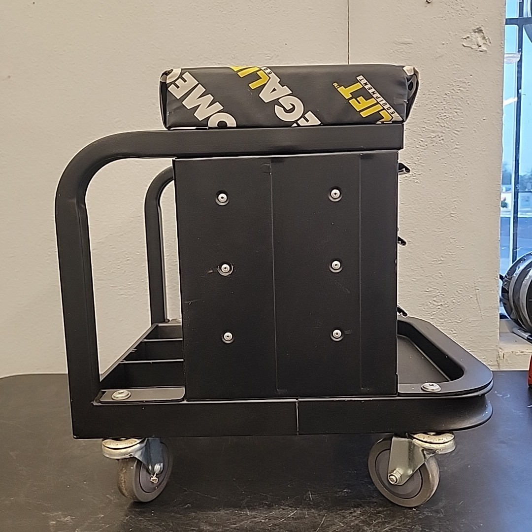 Omega Lift 92450 Rolling Mechanic Toolbox Creeper Seat 450 lb Capacity 3-Drawer