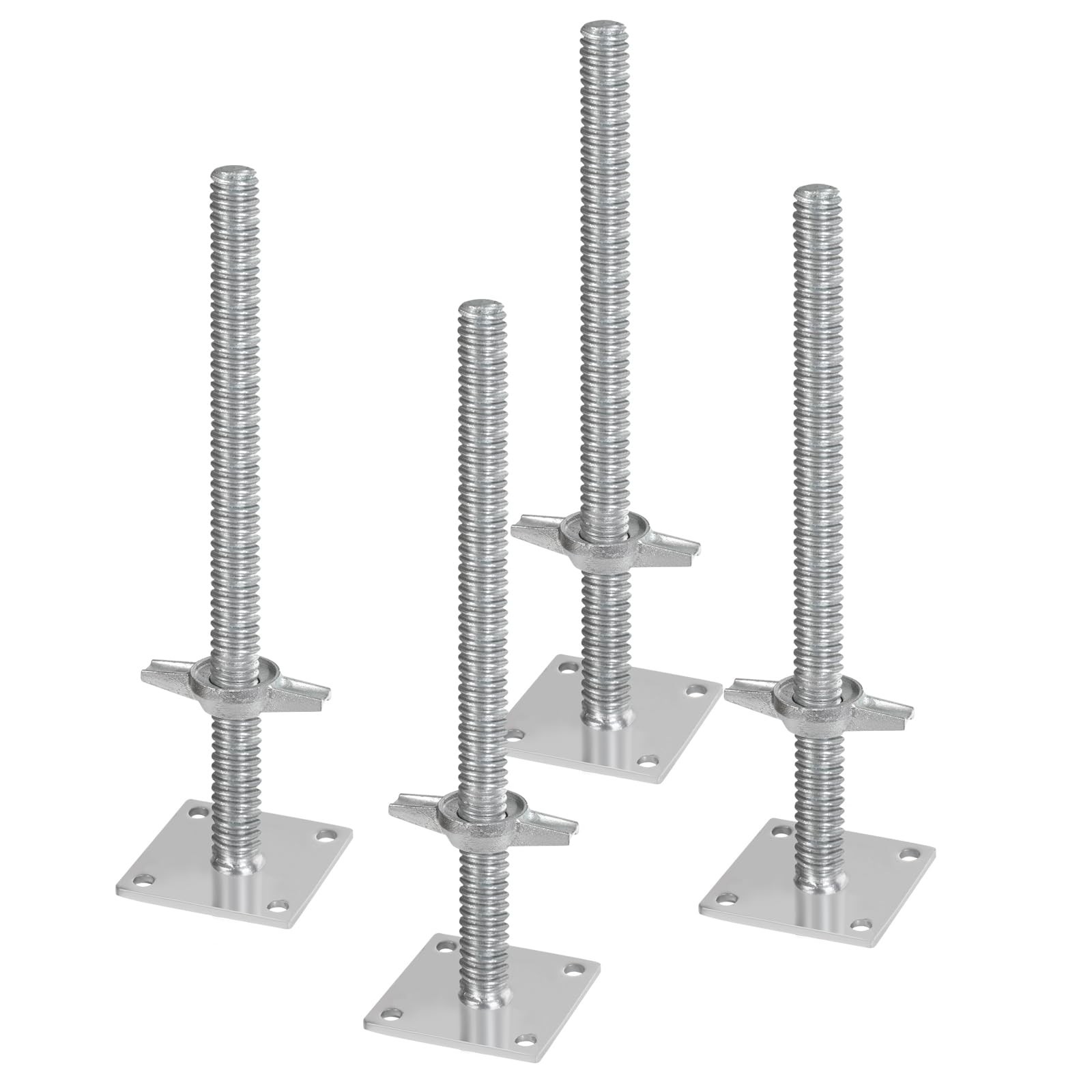4-Pack Adjustable Leveling Jacks, 18.2″ Height, 3307lbs Load Capacity, Steel Sca