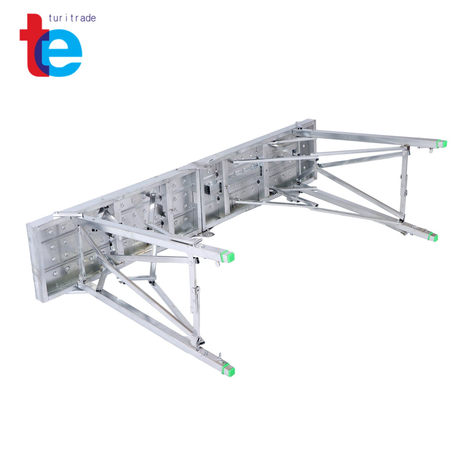 1.6m Adjustable Folding Ladder – Multi-Purpose Scaffold & Work Platform