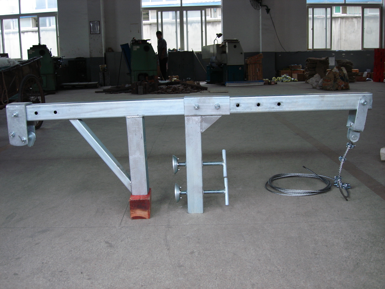 parapet clamp NEW, steel, galvanized, HIGH END real deal here 1 pair ( 2 clamps)