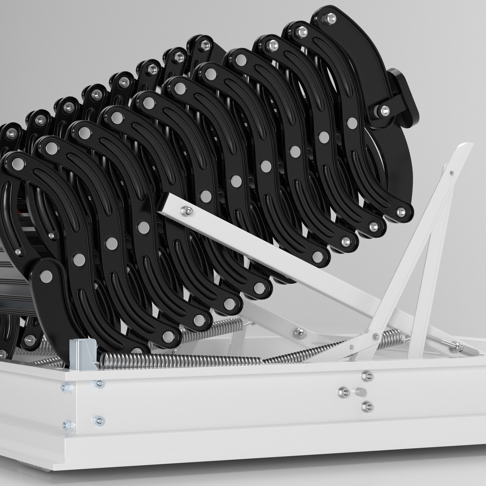 Upgraded 11 Steps 3m Loft Wall Folding Pulldown Attic Ceiling Ladder 39.4*27.6″