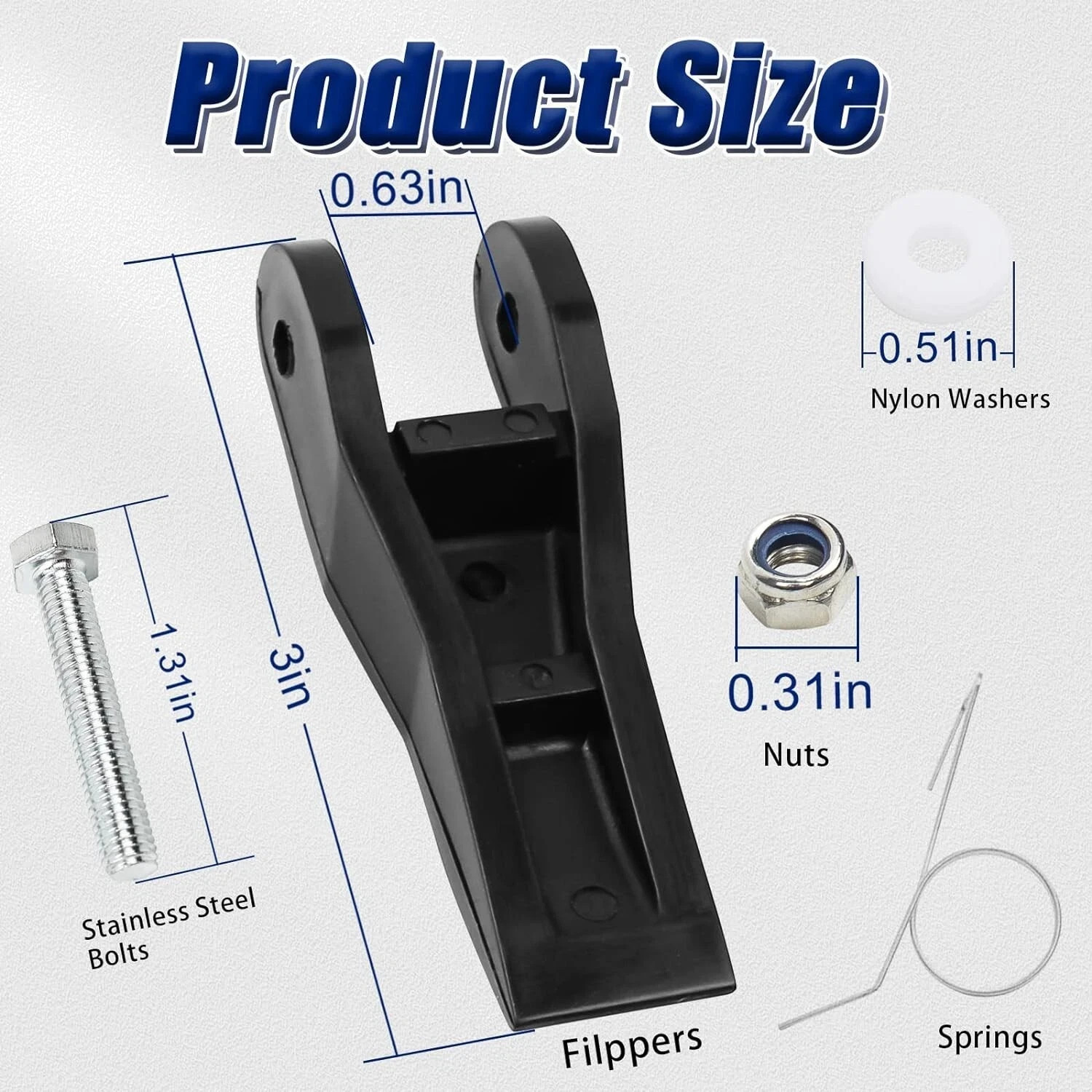 Flipper Replacement Kit 29-1 Compatible with Werner Aluminum and Fiberglass Exte