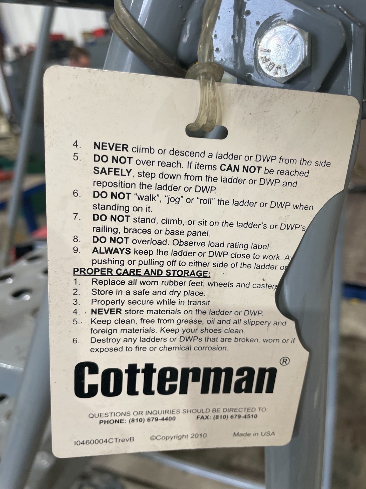 Cotterman 11 Step Mobile Ladder