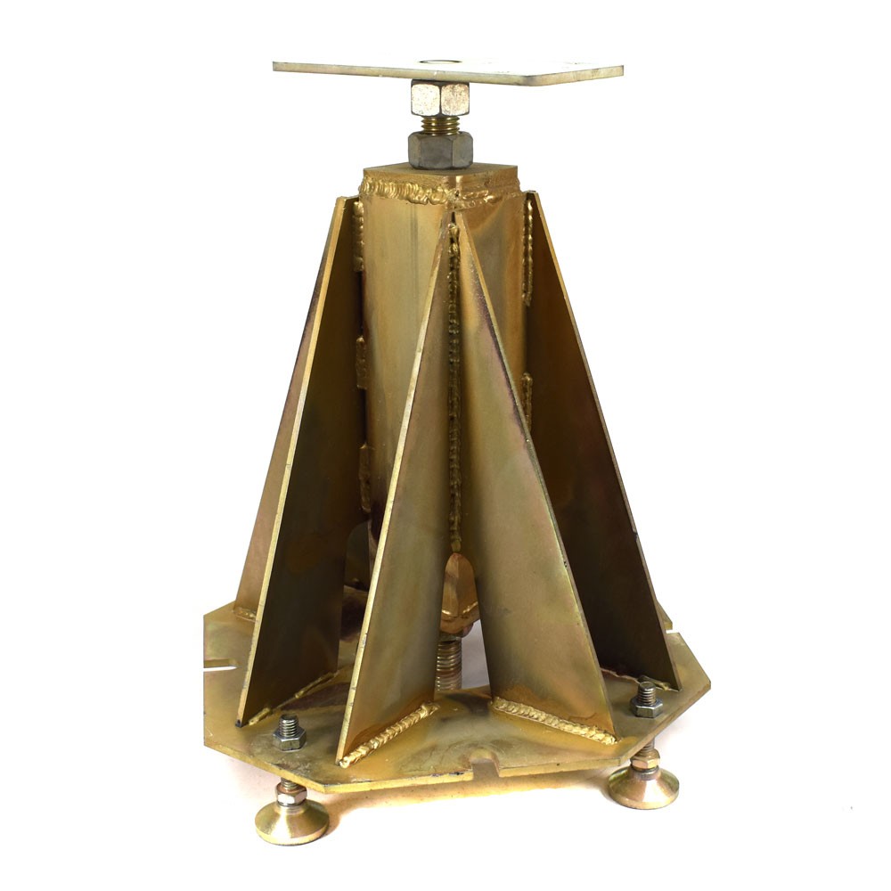 (Lot of 4) Heavy Duty Platform Levelers 41 lbs/ea 13.5″ x 13.5″ x 17″ Max 20.5″H