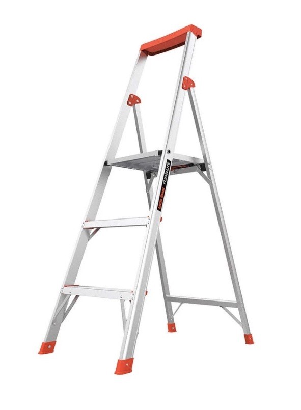 LITTLE GIANT 15273-001 Platform Stepladder,5 ft.,Alum, 300 lb. 6FJL9