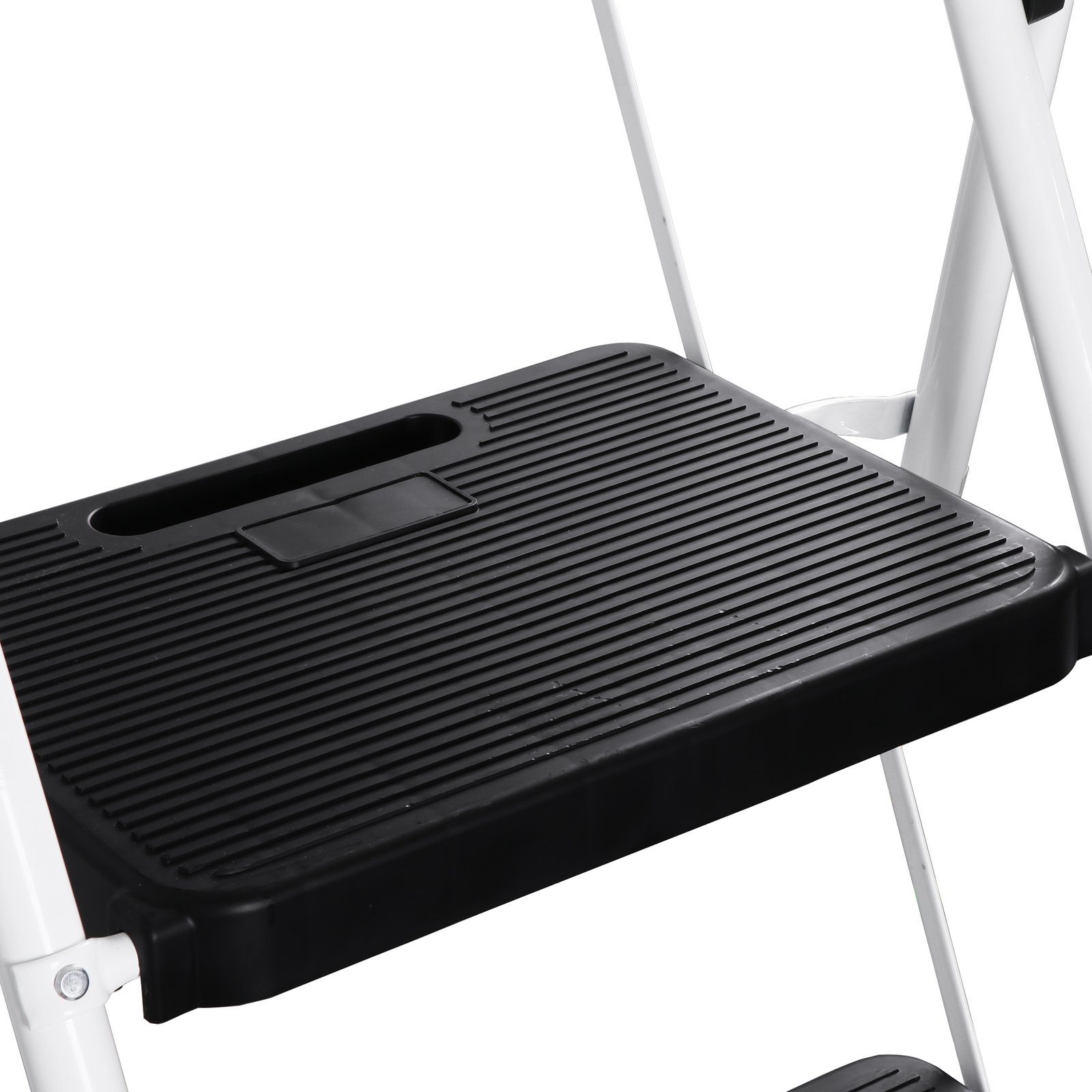 3 Folding Step Ladder w/ Wide Non-Slip Pedal & Comfort Handgrip for Household