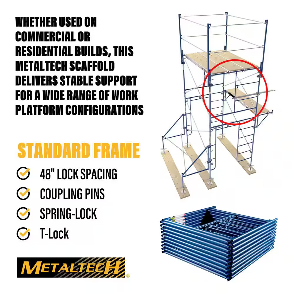 5 Ft. X 5 Ft. Blue Standard Mason Scaffold Frame