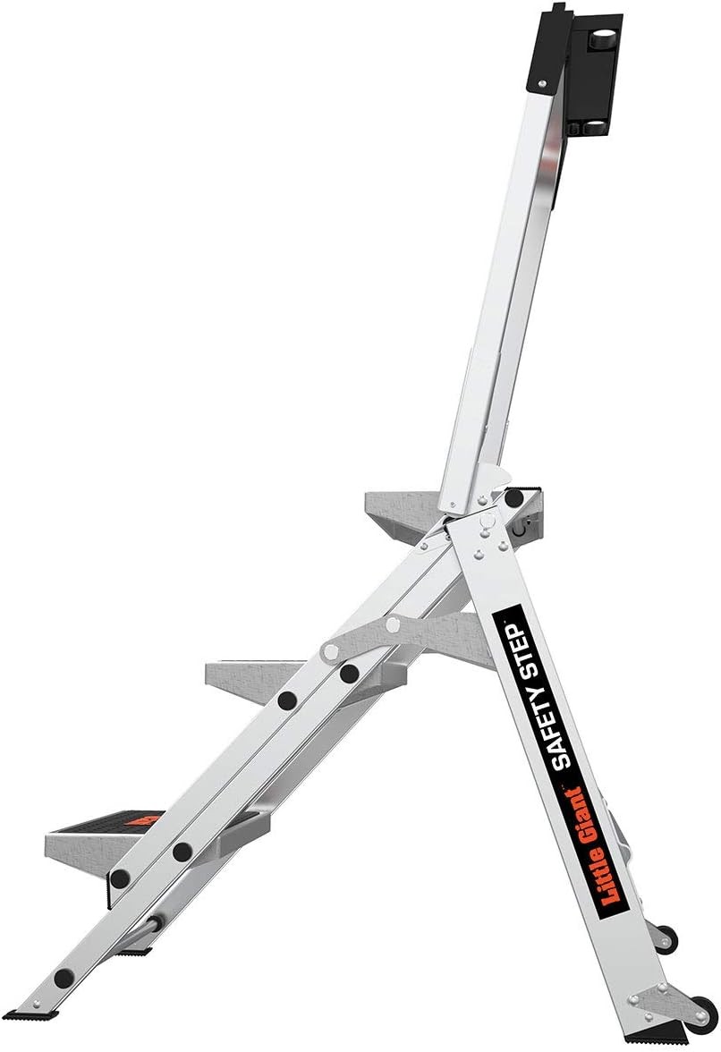 Little Giant Ladders, Safety Step, 3-Step, 3 Foot, Step Stool, 3 Gray