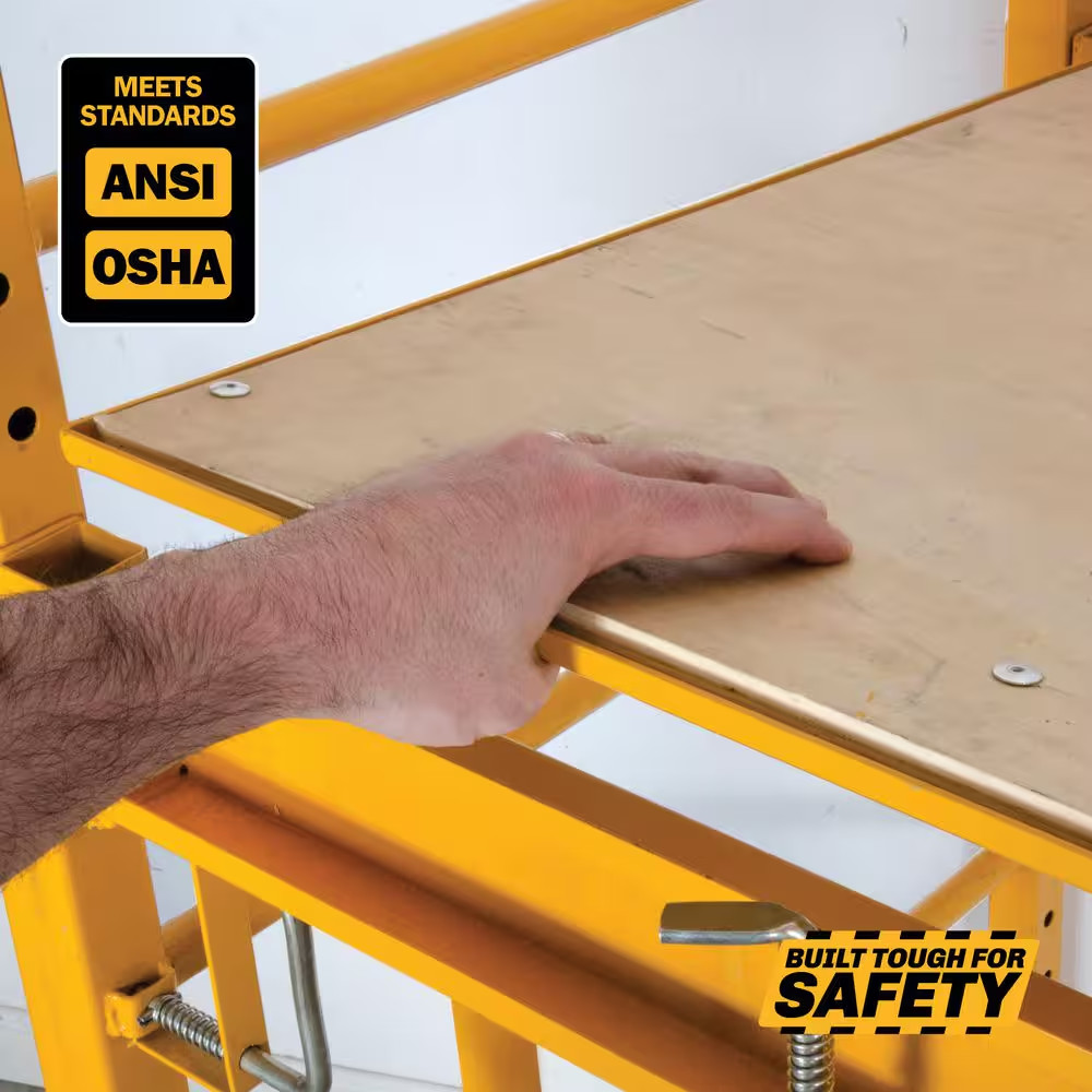 Wood Platform Walk Board with Trap Door for Baker Scaffolding with 1100 Lb. Load