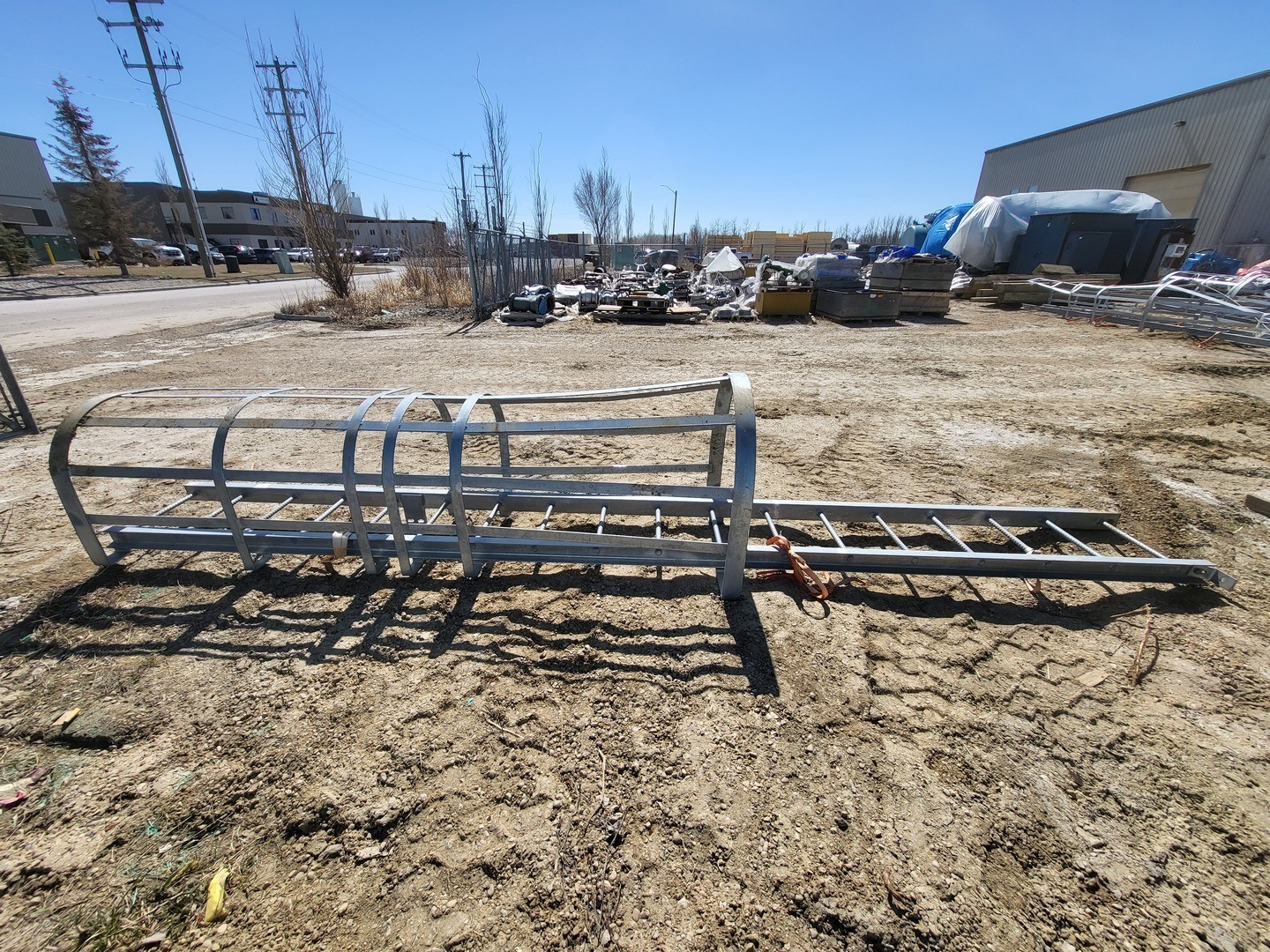 16ft. Steel Caged Ladder