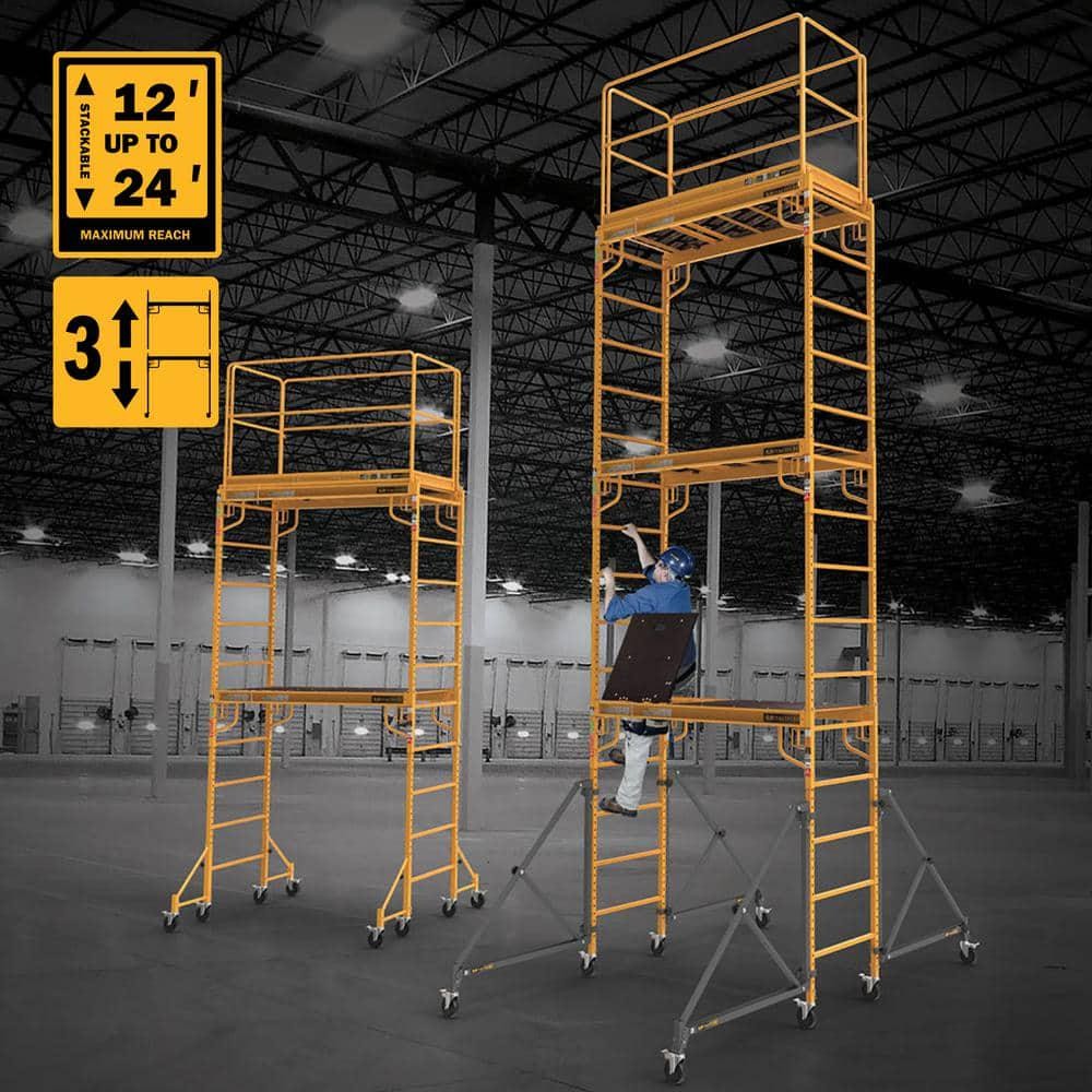 Safeclimb 6 ft. Baker Scaffold with Platform and Included Trap Door, 1250 lbs.
