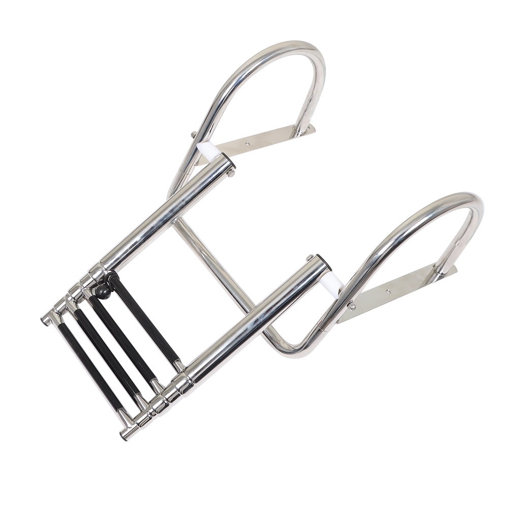 New Boat Ladder Stainless Steel Telescoping Folding Dock Ladder 2/3/4/5-Steps