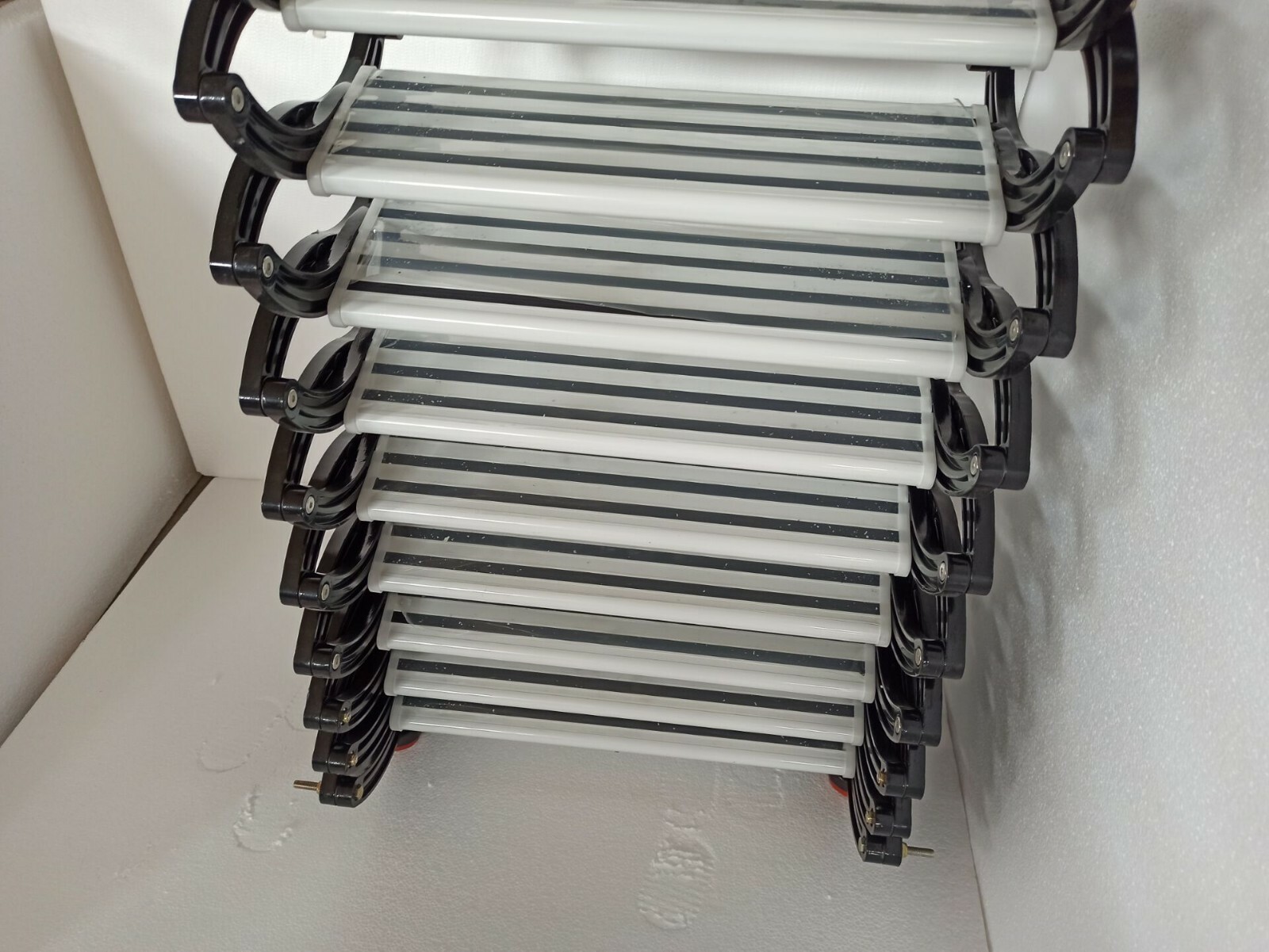 HeavyDuty Metal Loft Wall Ladder Stairs Attic PullDown Folding Ladder 10FT,Black