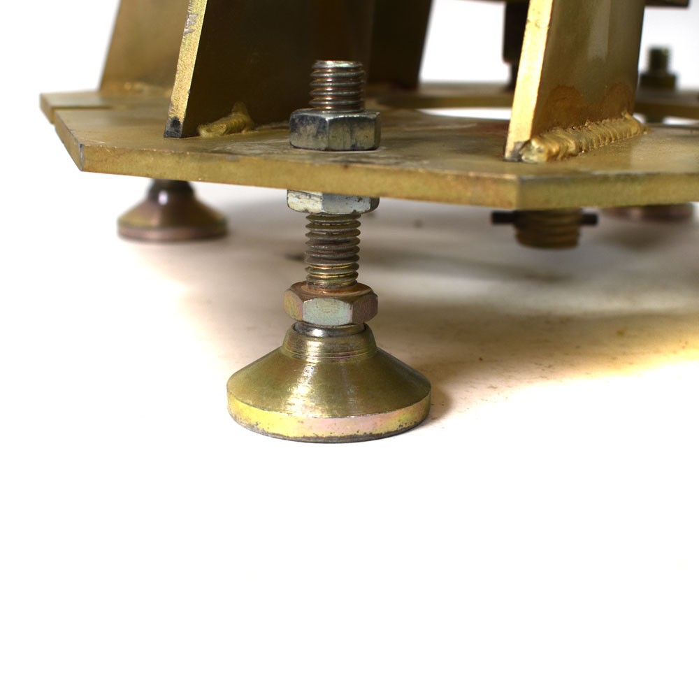 (Lot of 4) Heavy Duty Platform Levelers 41 lbs/ea 13.5″ x 13.5″ x 17″ Max 20.5″H