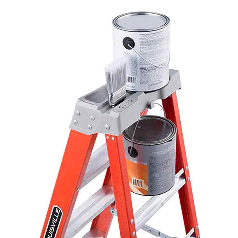 Louisville 3 Steps, 4′ High, Type IA Rating, Fiberglass Step Ladder 300 Lb Ca…
