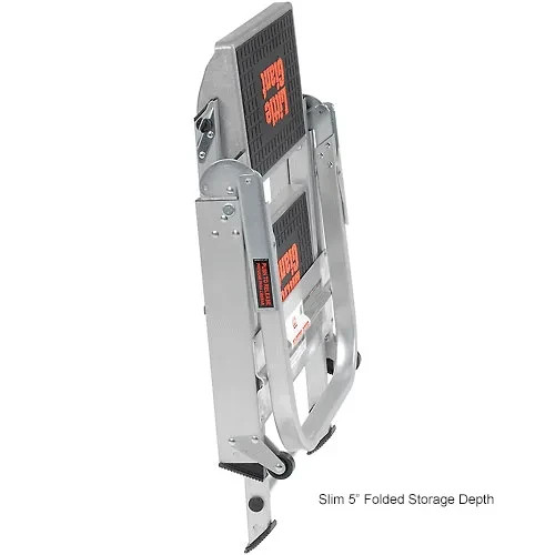 Little Giant 10210BA Safety Aluminum 2 Step Ladder Systems Tyle IA w/Bar