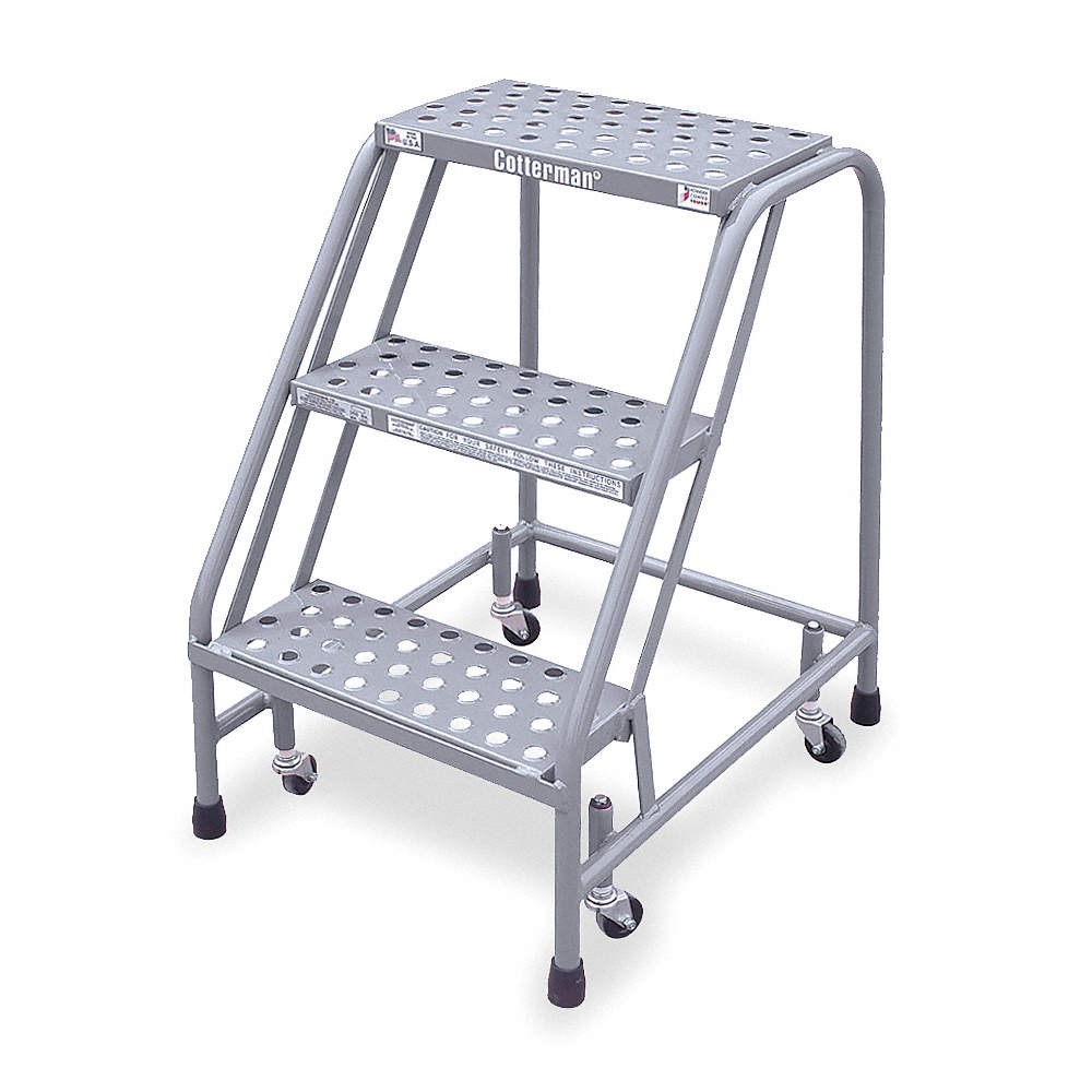 COTTERMAN 1003N1820A6E10B3C1P1 Rolling Ladder,Welded,Platform 30In H 3UY11